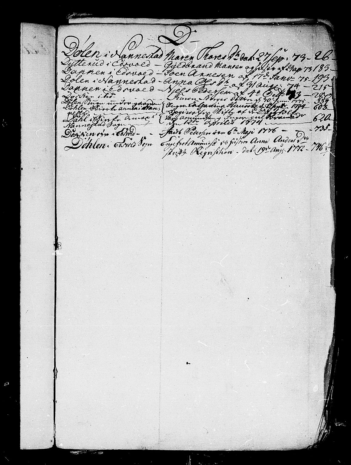 Øvre Romerike sorenskriveri, AV/SAO-A-10649/H/Hb/L0010a: Skifteprotokoll nr. 10a, 1773-1779