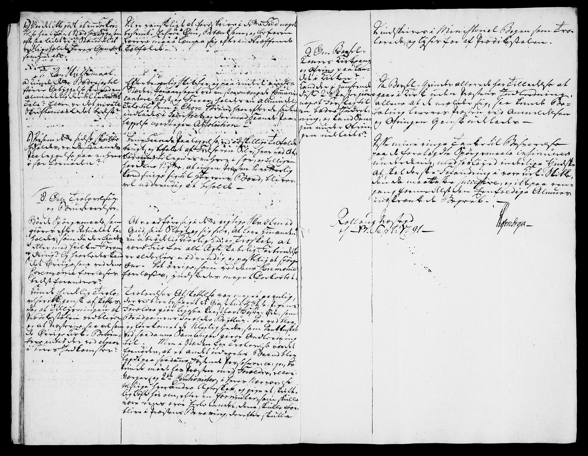 Danske Kanselli, Skapsaker, RA/EA-4061/F/L0126: Skap 16, pakke 74-76 II, 1789-1792, s. 485