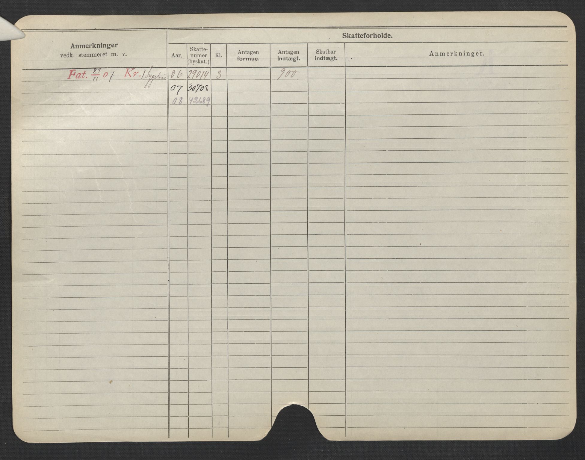 Oslo folkeregister, Registerkort, SAO/A-11715/F/Fa/Fac/L0007: Menn, 1906-1914, s. 626b