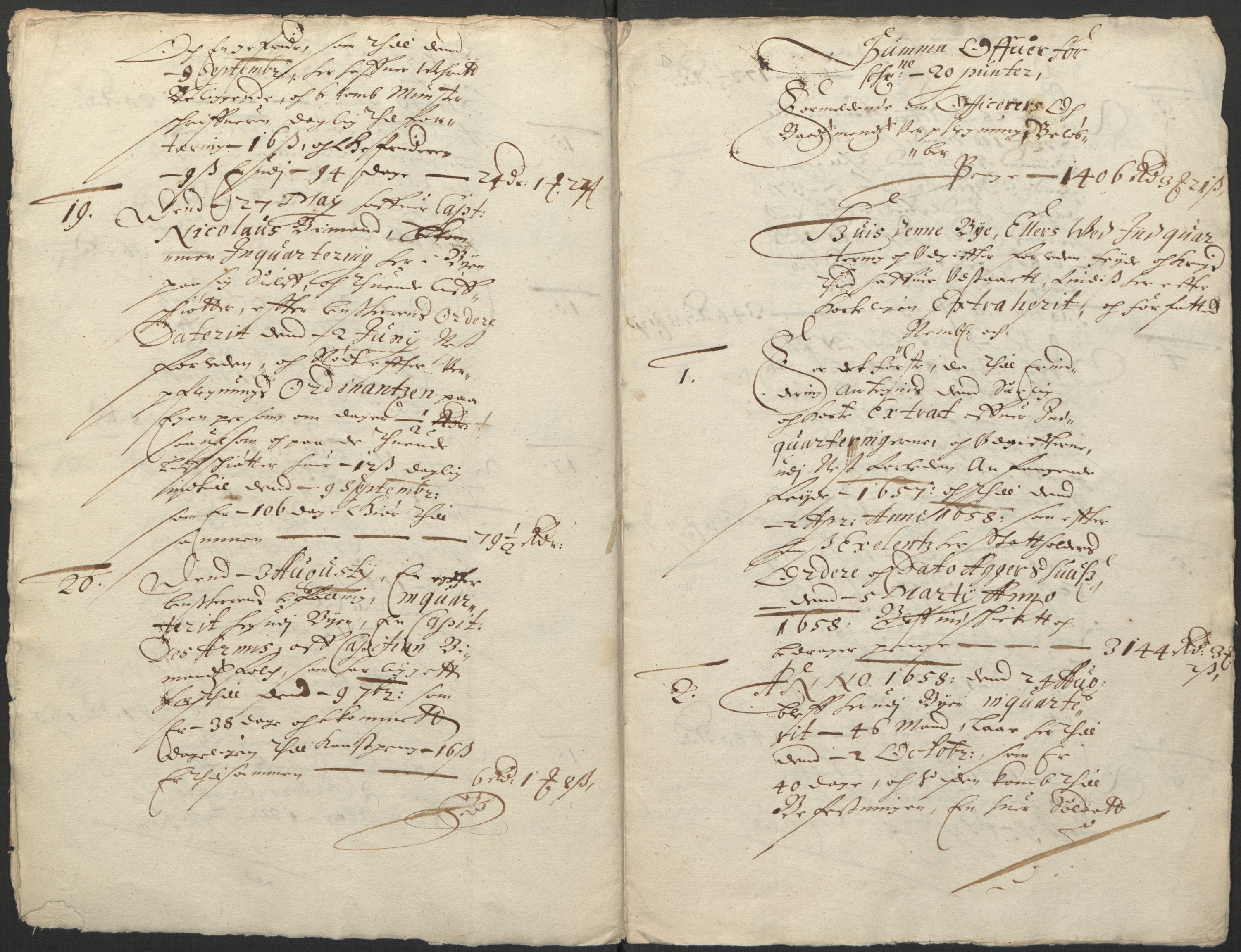 Rentekammeret inntil 1814, Realistisk ordnet avdeling, RA/EA-4070/L/L0022/0008: Agder lagdømme: / Andre oppgaver og ekstrakter vedrørende Kristiansand, 1661