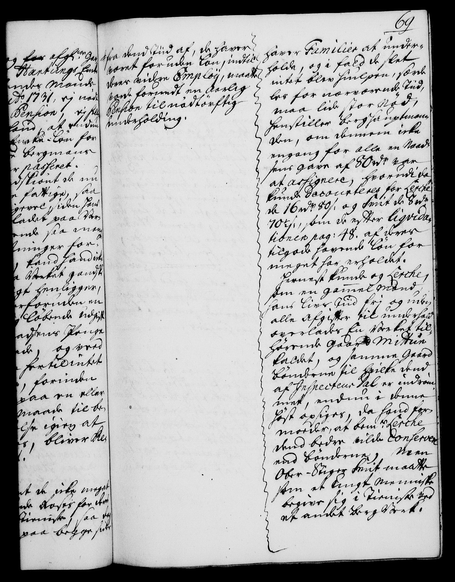 Rentekammeret, Kammerkanselliet, RA/EA-3111/G/Gh/Gha/L0019: Norsk ekstraktmemorialprotokoll (merket RK 53.64), 1736-1737, s. 69