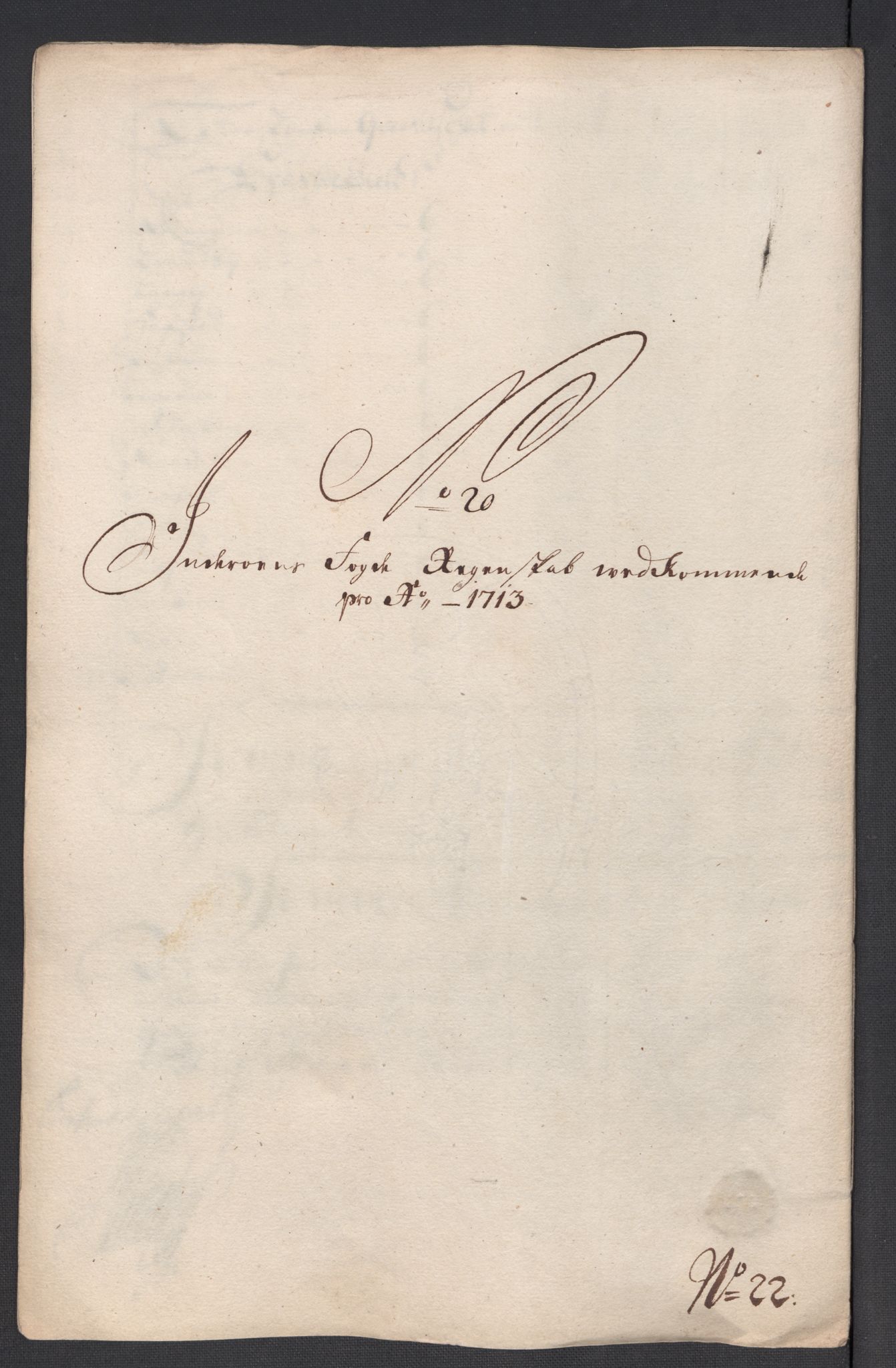 Rentekammeret inntil 1814, Reviderte regnskaper, Fogderegnskap, AV/RA-EA-4092/R63/L4321: Fogderegnskap Inderøy, 1713, s. 223