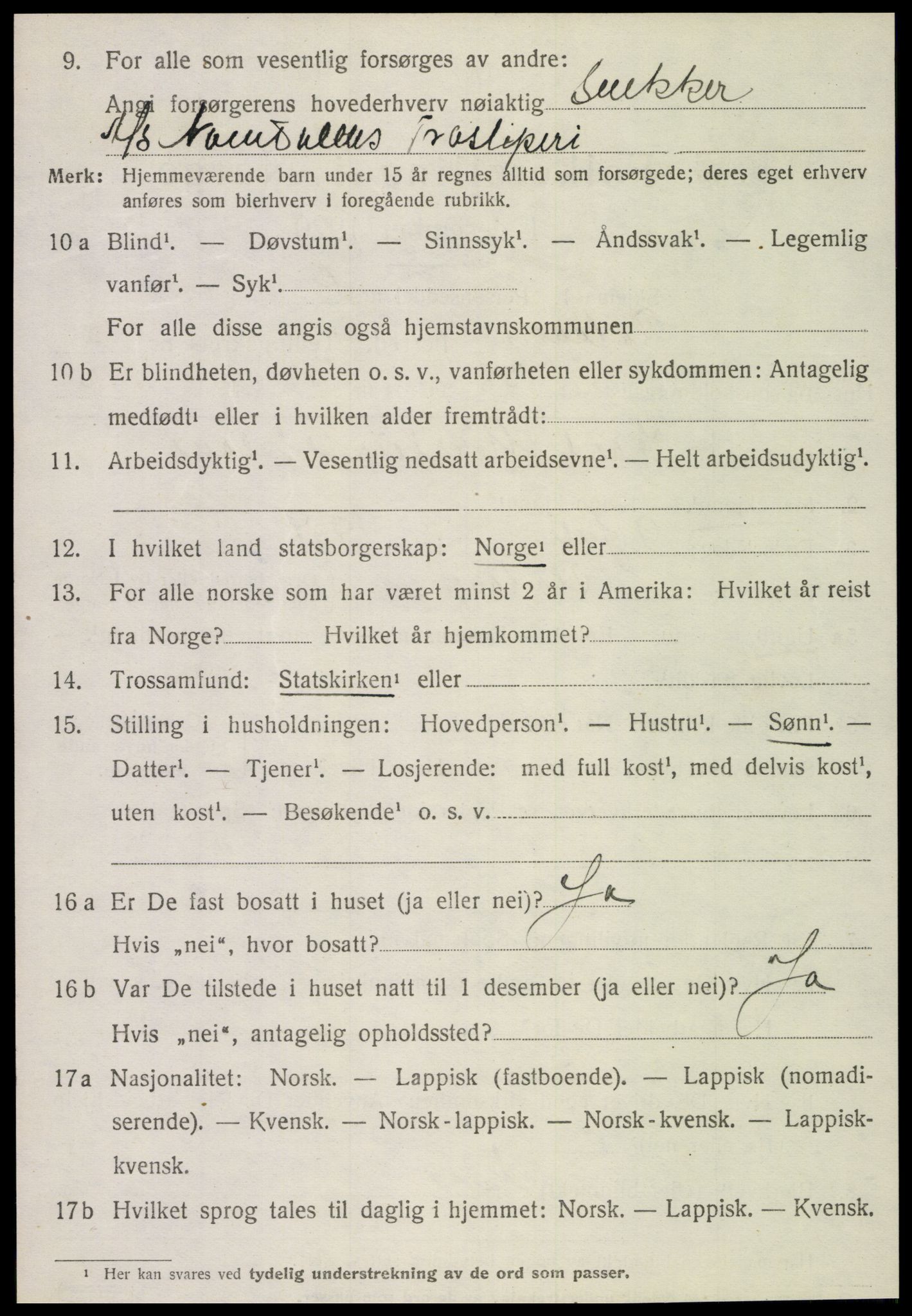 SAT, Folketelling 1920 for 1749 Flatanger herred, 1920, s. 2005
