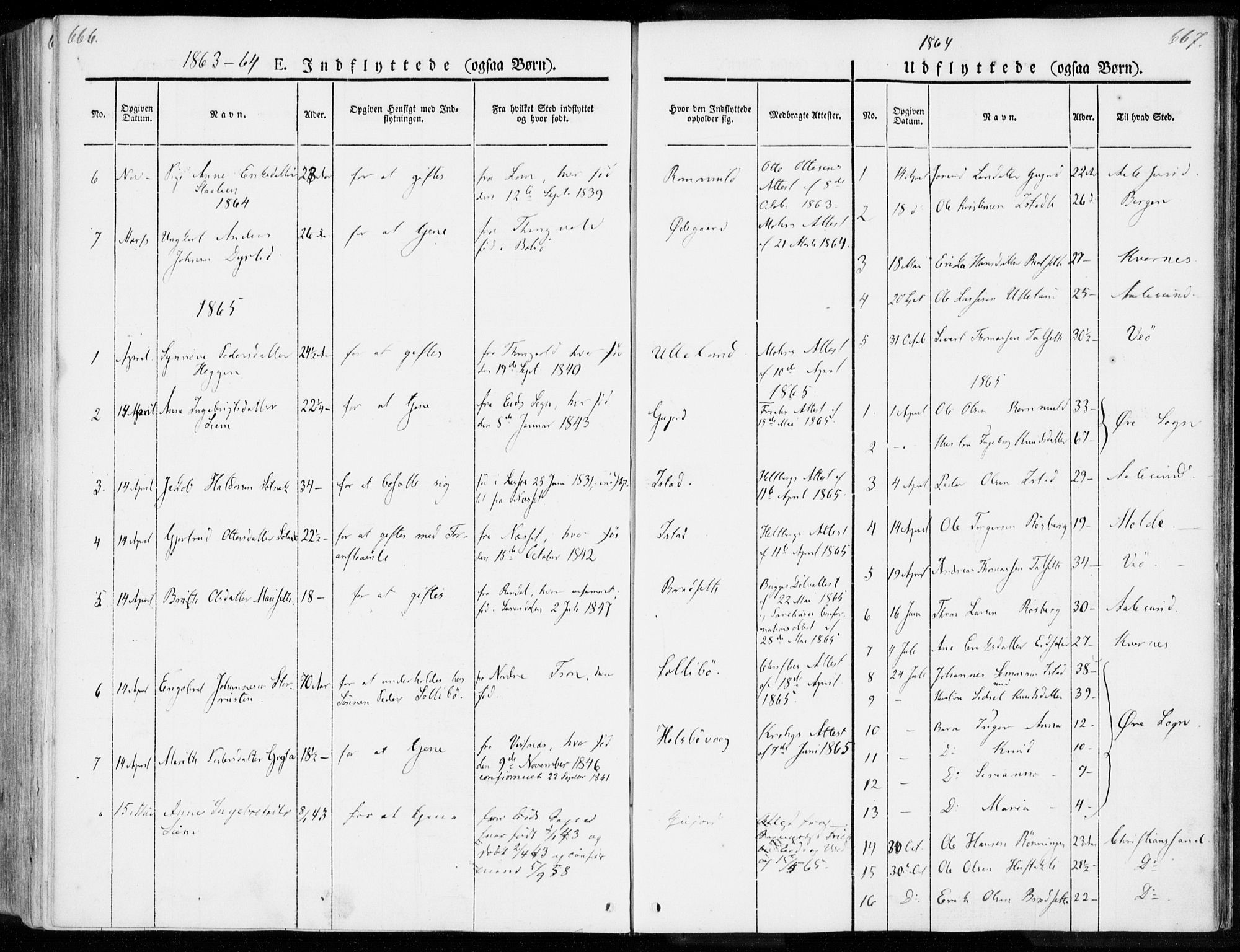 Ministerialprotokoller, klokkerbøker og fødselsregistre - Møre og Romsdal, AV/SAT-A-1454/557/L0680: Ministerialbok nr. 557A02, 1843-1869, s. 666-667