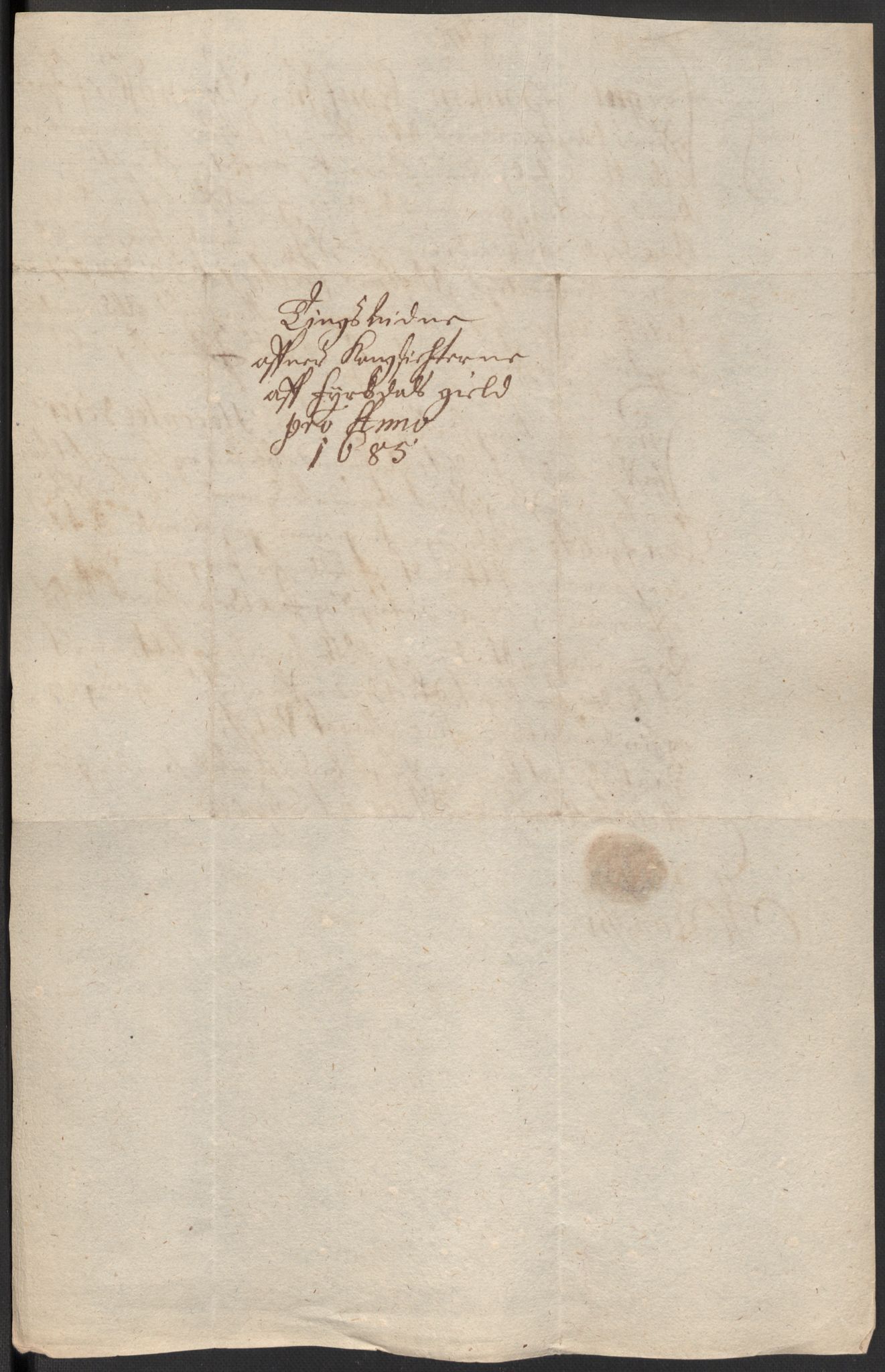 Rentekammeret inntil 1814, Reviderte regnskaper, Fogderegnskap, AV/RA-EA-4092/R35/L2082: Fogderegnskap Øvre og Nedre Telemark, 1685, s. 55