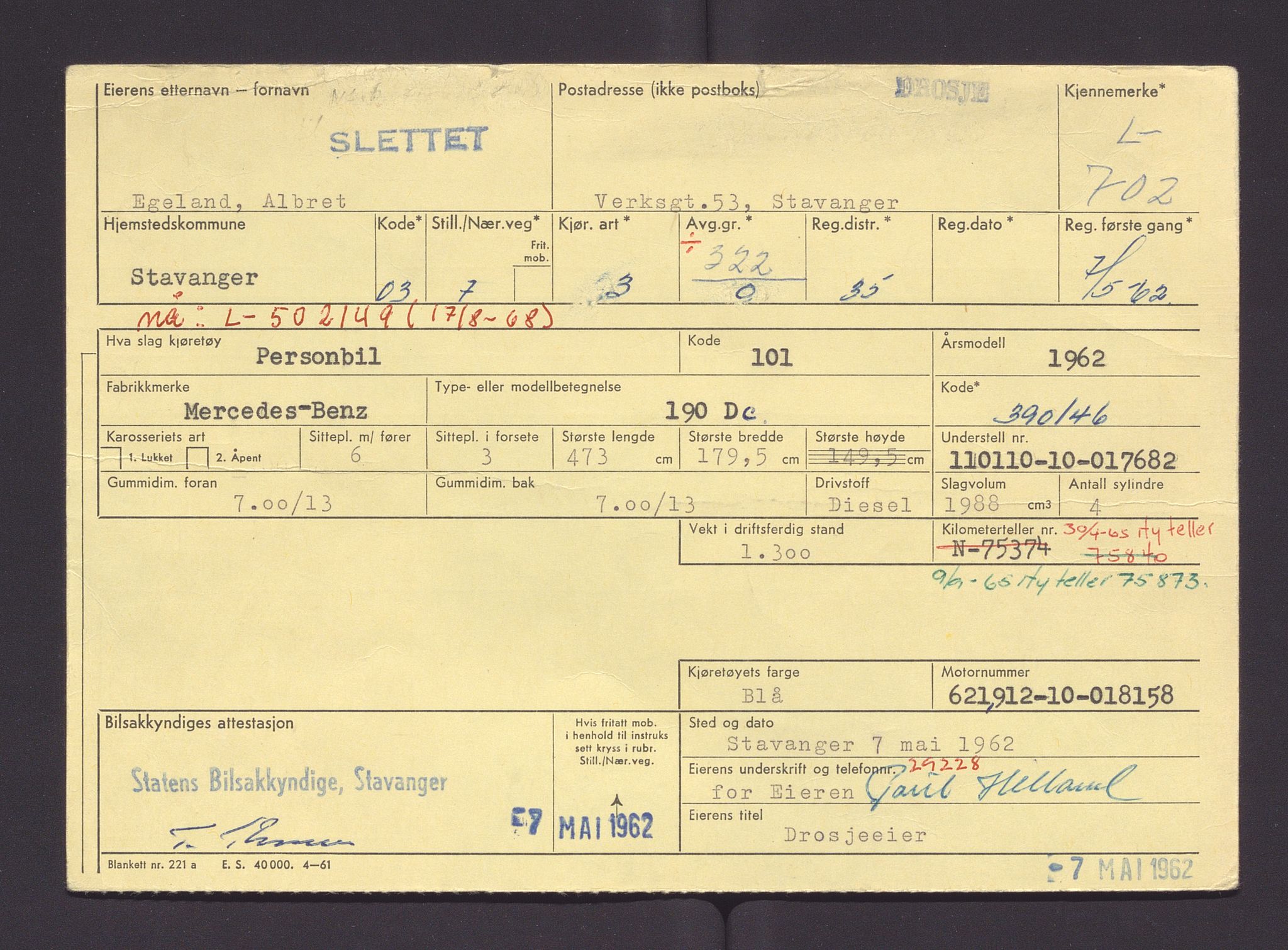 Stavanger trafikkstasjon, AV/SAST-A-101942/0/F/L0003: L-700 - L-999, 1930-1971, s. 21