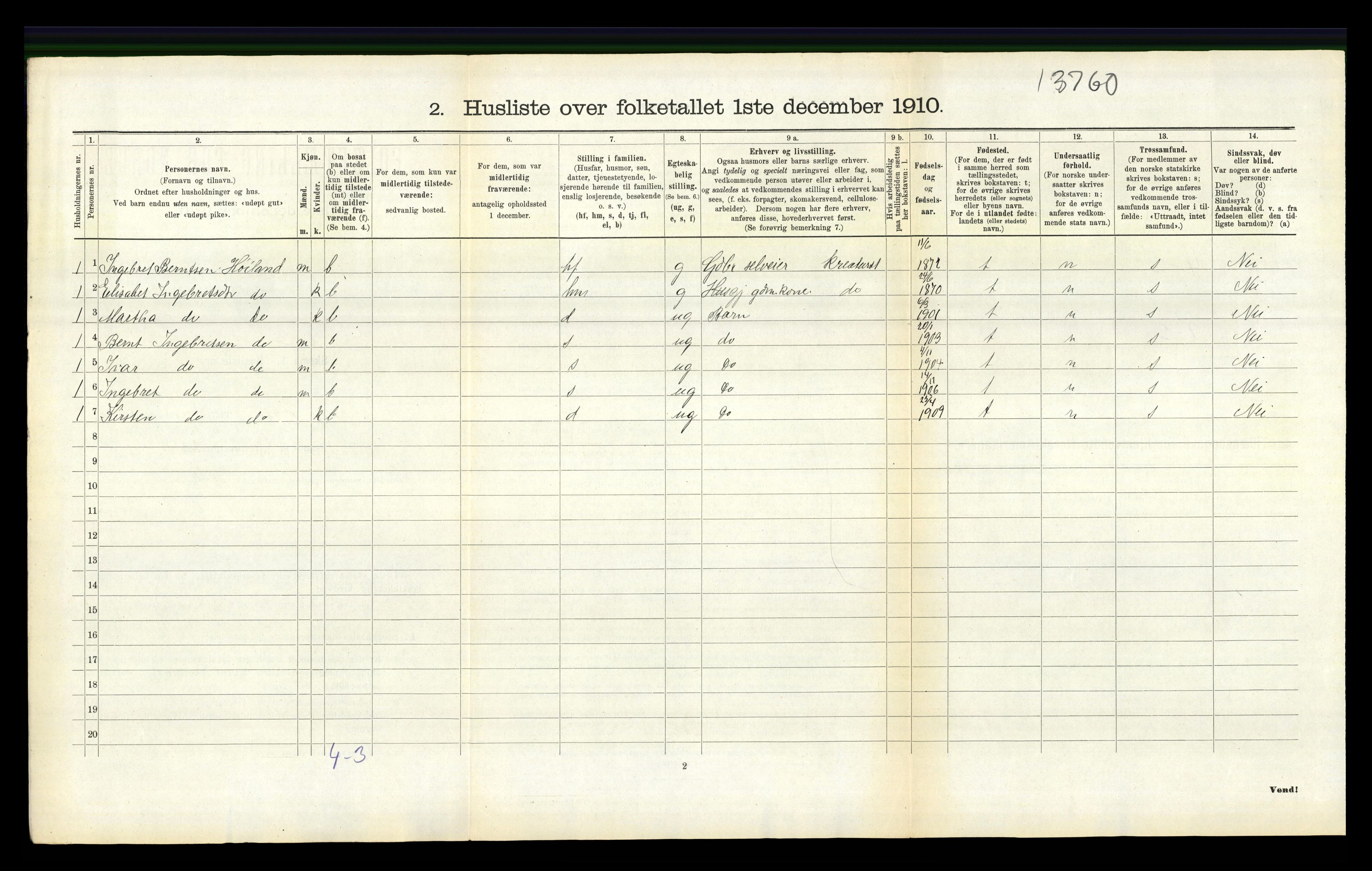 RA, Folketelling 1910 for 1121 Time herred, 1910, s. 624