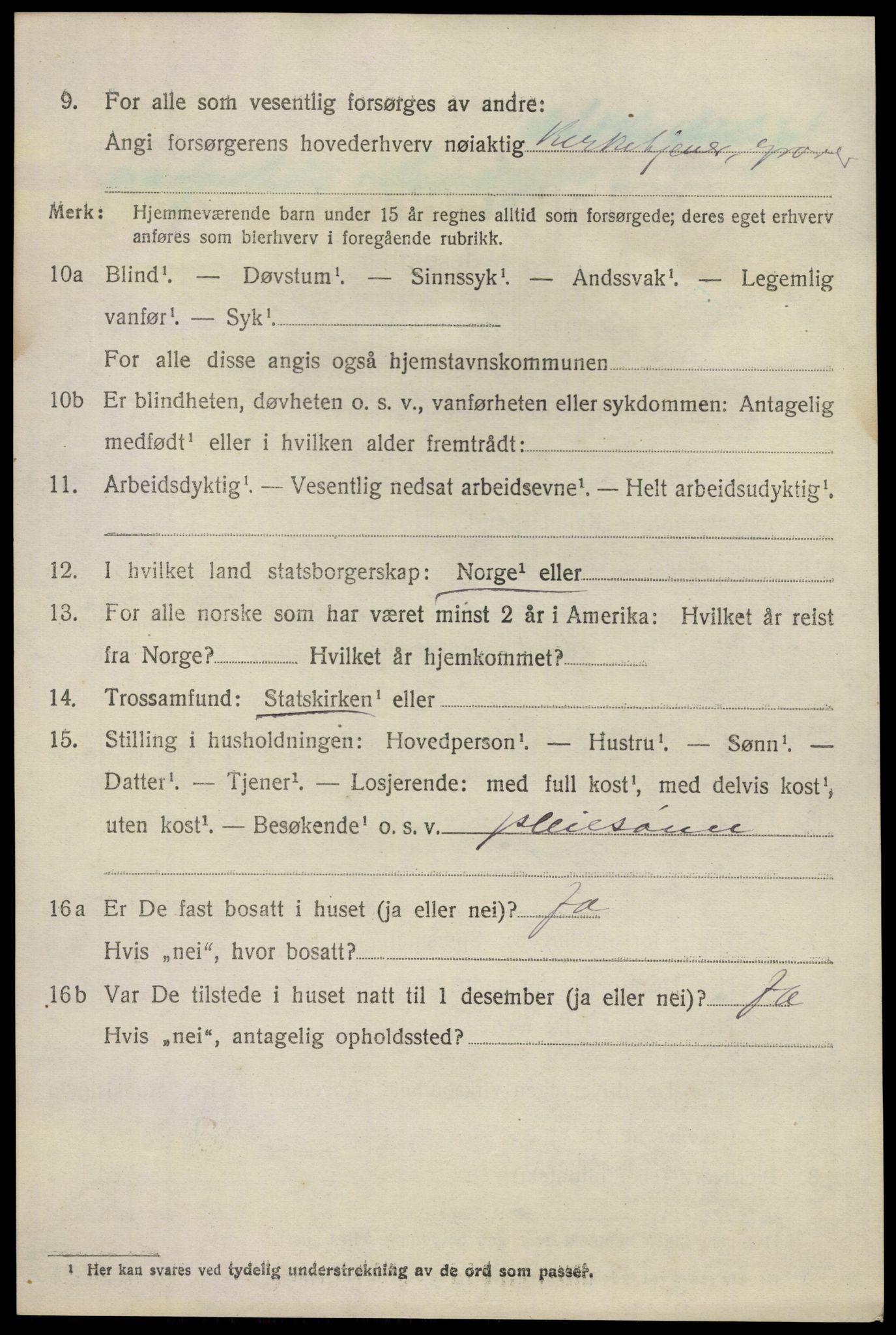 SAKO, Folketelling 1920 for 0724 Sandeherred herred, 1920, s. 9199