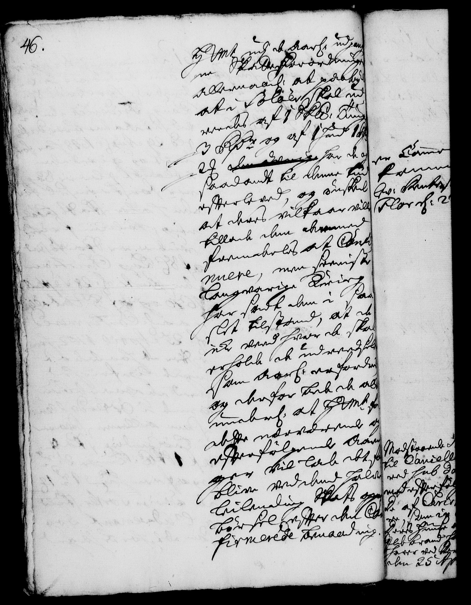 Rentekammeret, Kammerkanselliet, AV/RA-EA-3111/G/Gh/Gha/L0007: Norsk ekstraktmemorialprotokoll (merket RK 53.52), 1724-1725, s. 46