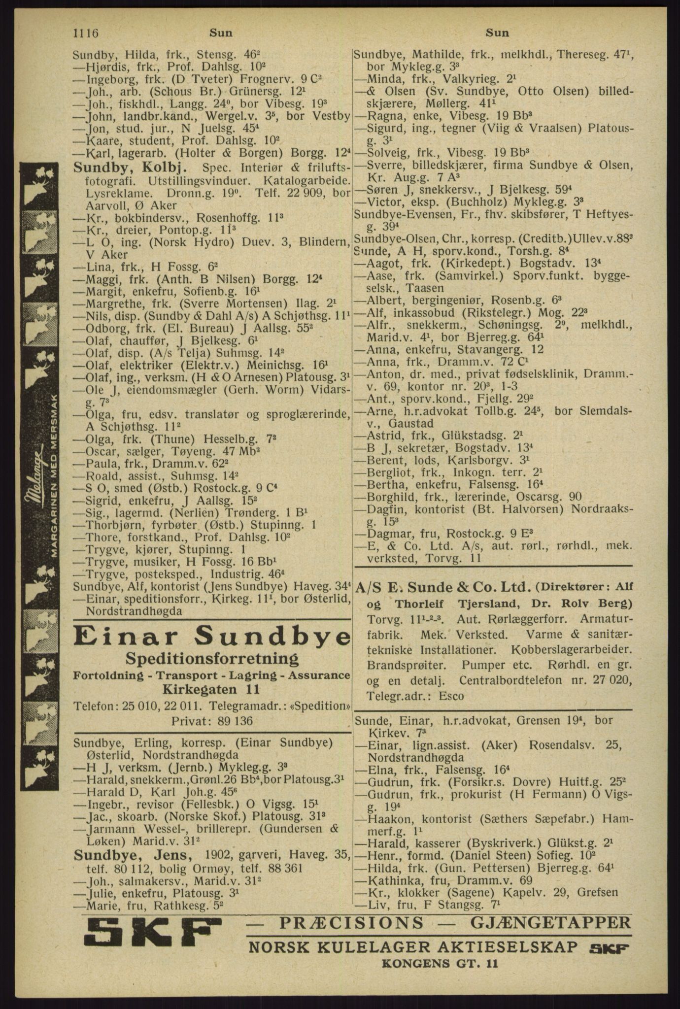 Kristiania/Oslo adressebok, PUBL/-, 1929, s. 1116