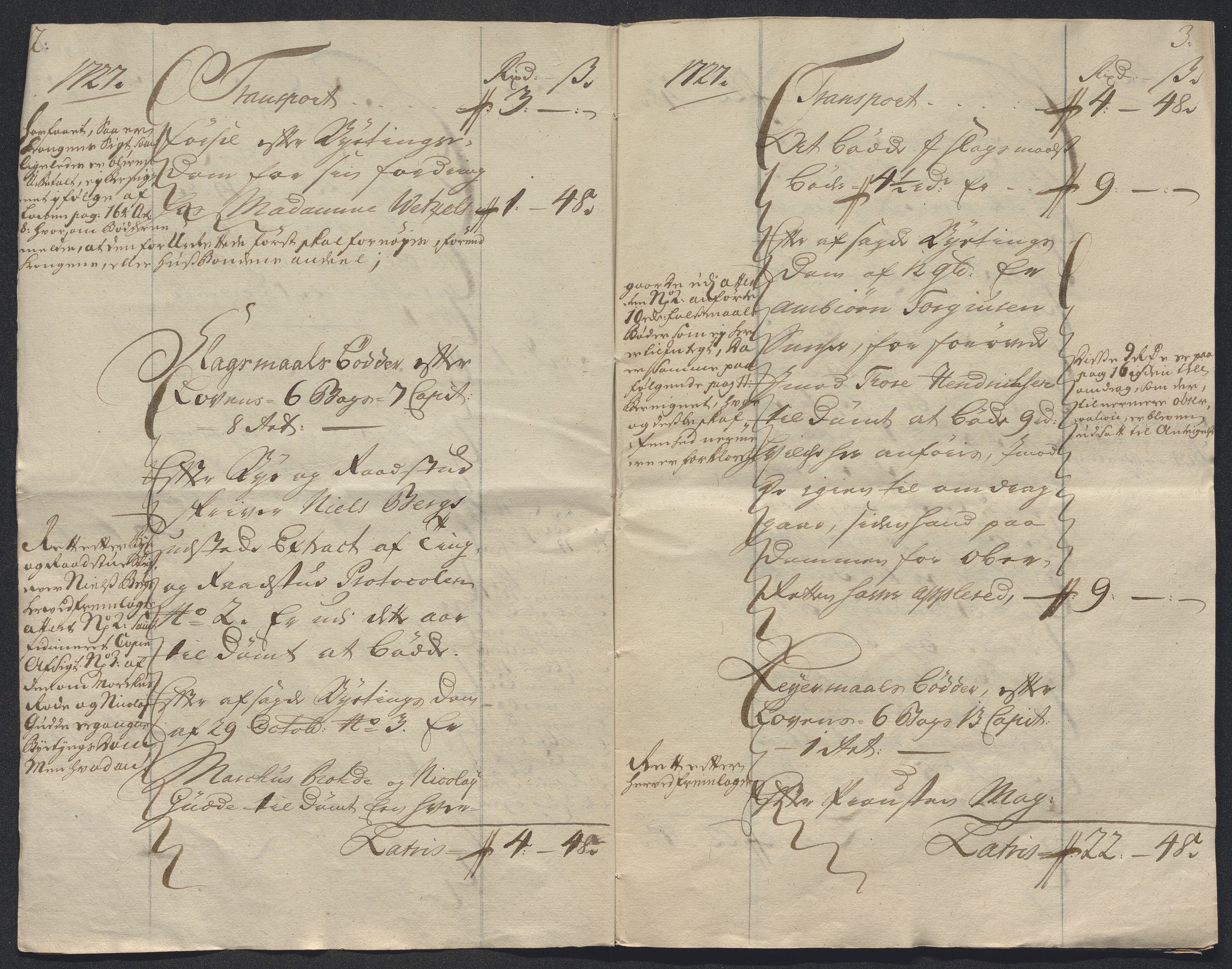 Rentekammeret inntil 1814, Reviderte regnskaper, Byregnskaper, AV/RA-EA-4066/R/Rm/L0286: [M19] Sikt og sakefall, 1719-1727, s. 605