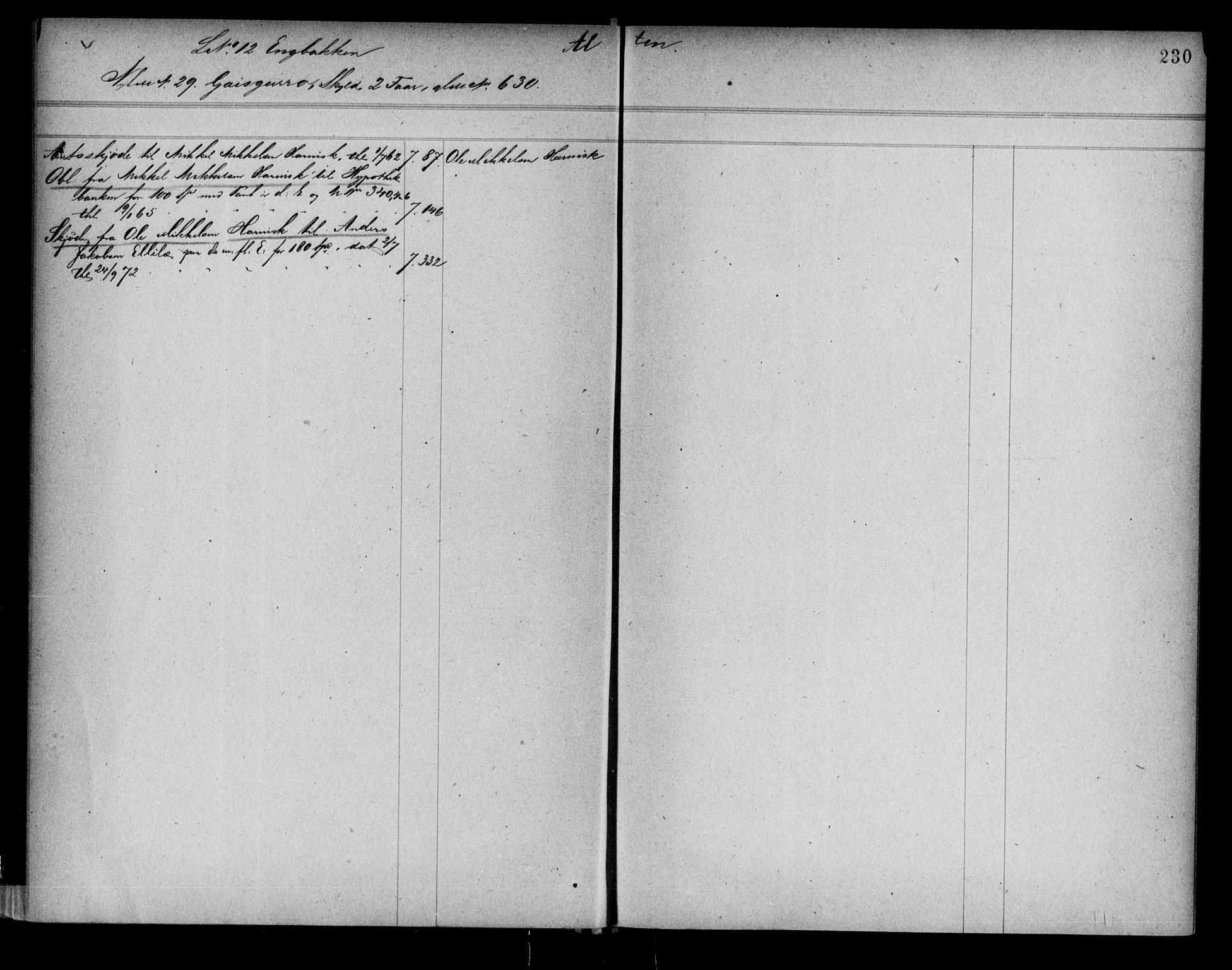 Alta fogderi/sorenskriveri, AV/SATØ-SATØ-5/1/K/Kb/Kba/L0007pantereg: Panteregister nr. 7, 1776, s. 230