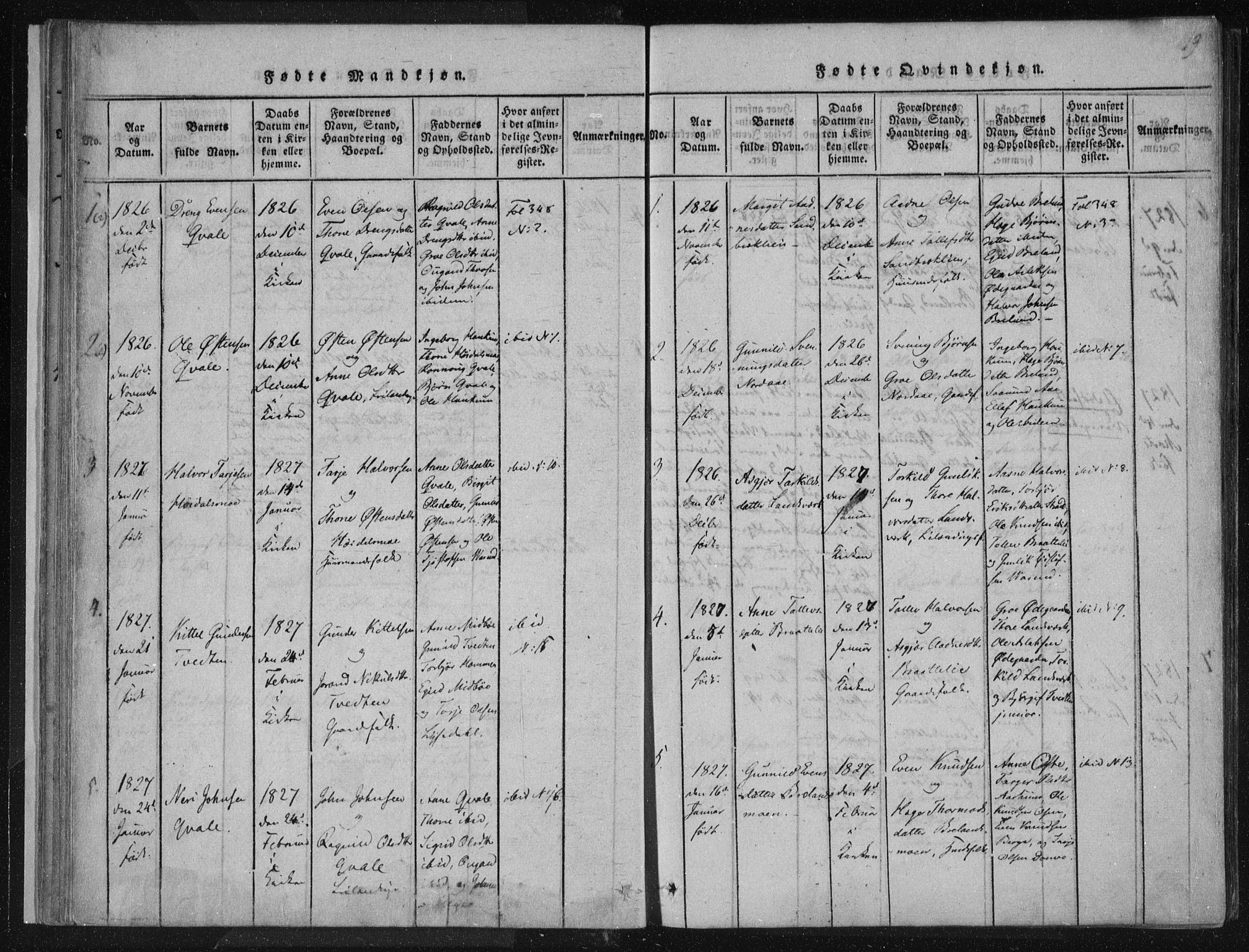 Lårdal kirkebøker, SAKO/A-284/F/Fc/L0001: Ministerialbok nr. III 1, 1815-1860, s. 19