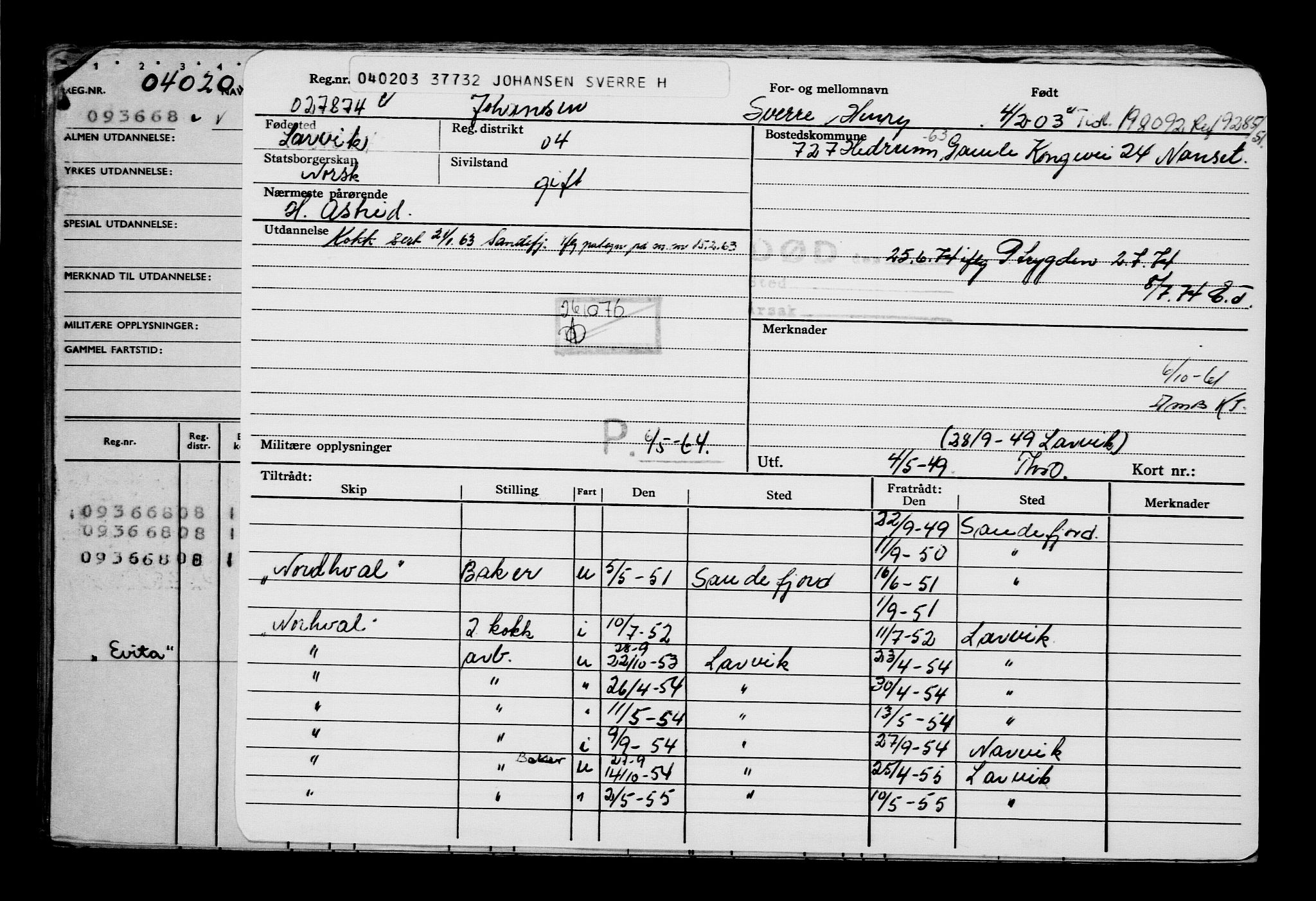 Direktoratet for sjømenn, AV/RA-S-3545/G/Gb/L0048: Hovedkort, 1903, s. 21