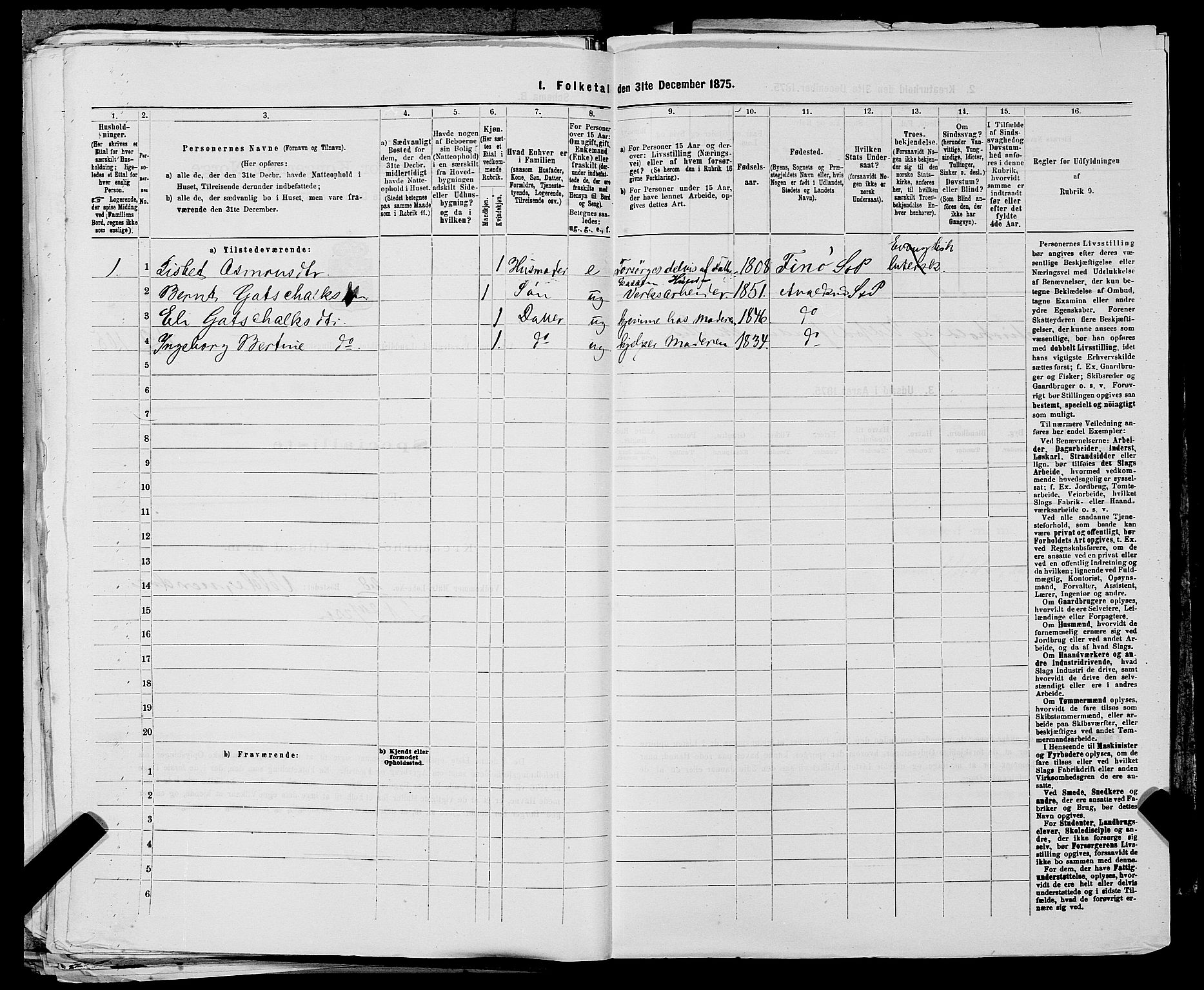 SAST, Folketelling 1875 for 1147L Avaldsnes prestegjeld, Avaldsnes sokn og Kopervik landsokn, 1875, s. 884