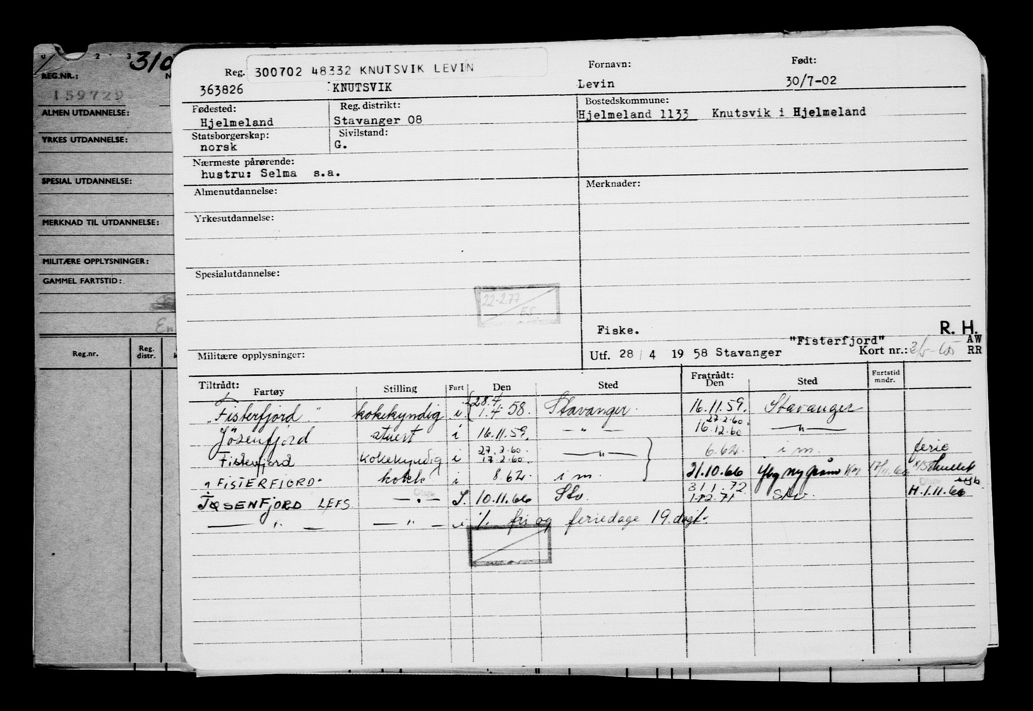 Direktoratet for sjømenn, RA/S-3545/G/Gb/L0045: Hovedkort, 1902, s. 271