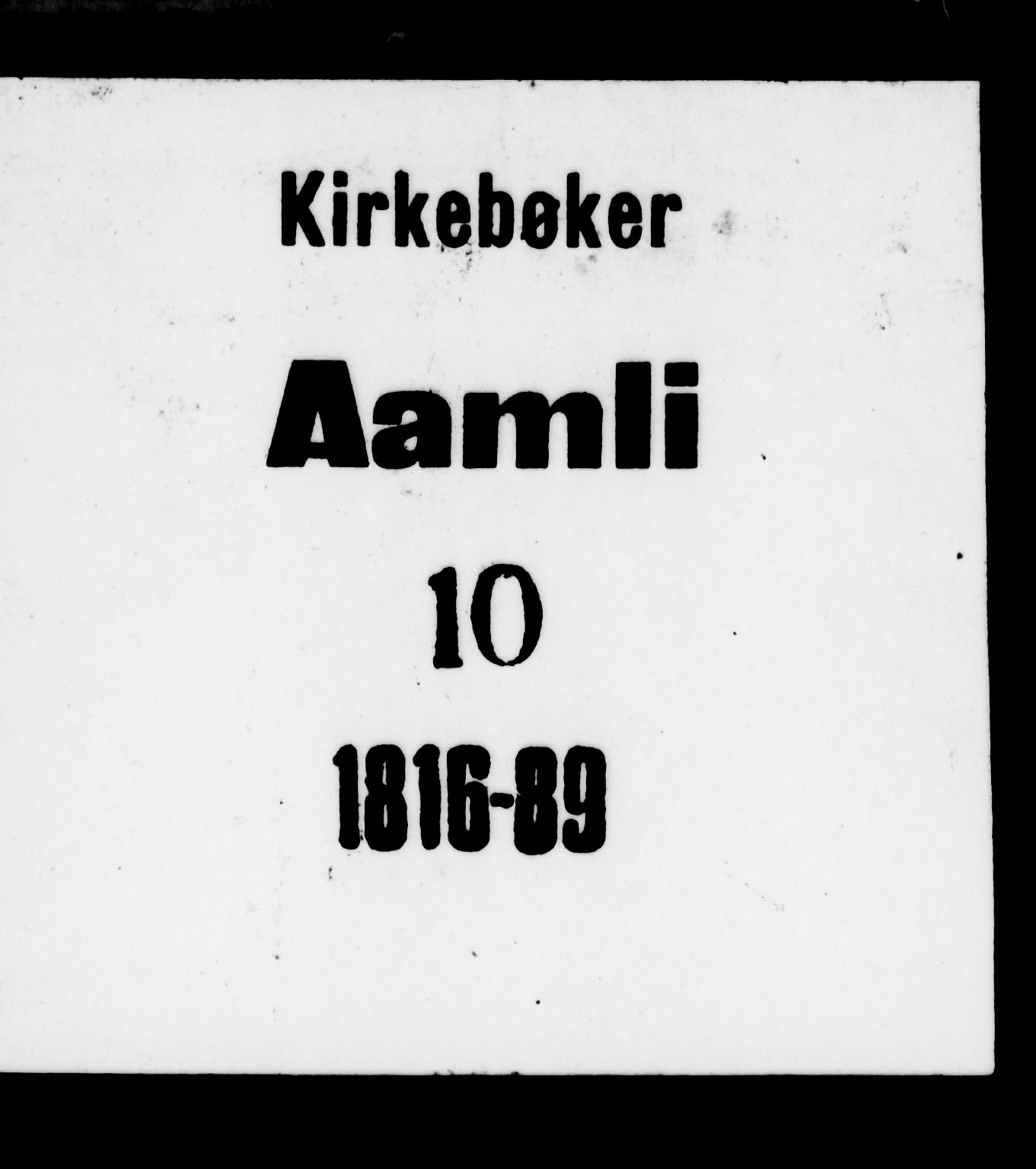 Åmli sokneprestkontor, SAK/1111-0050/F/Fb/Fbb/L0001: Klokkerbok nr. B 1, 1816-1889