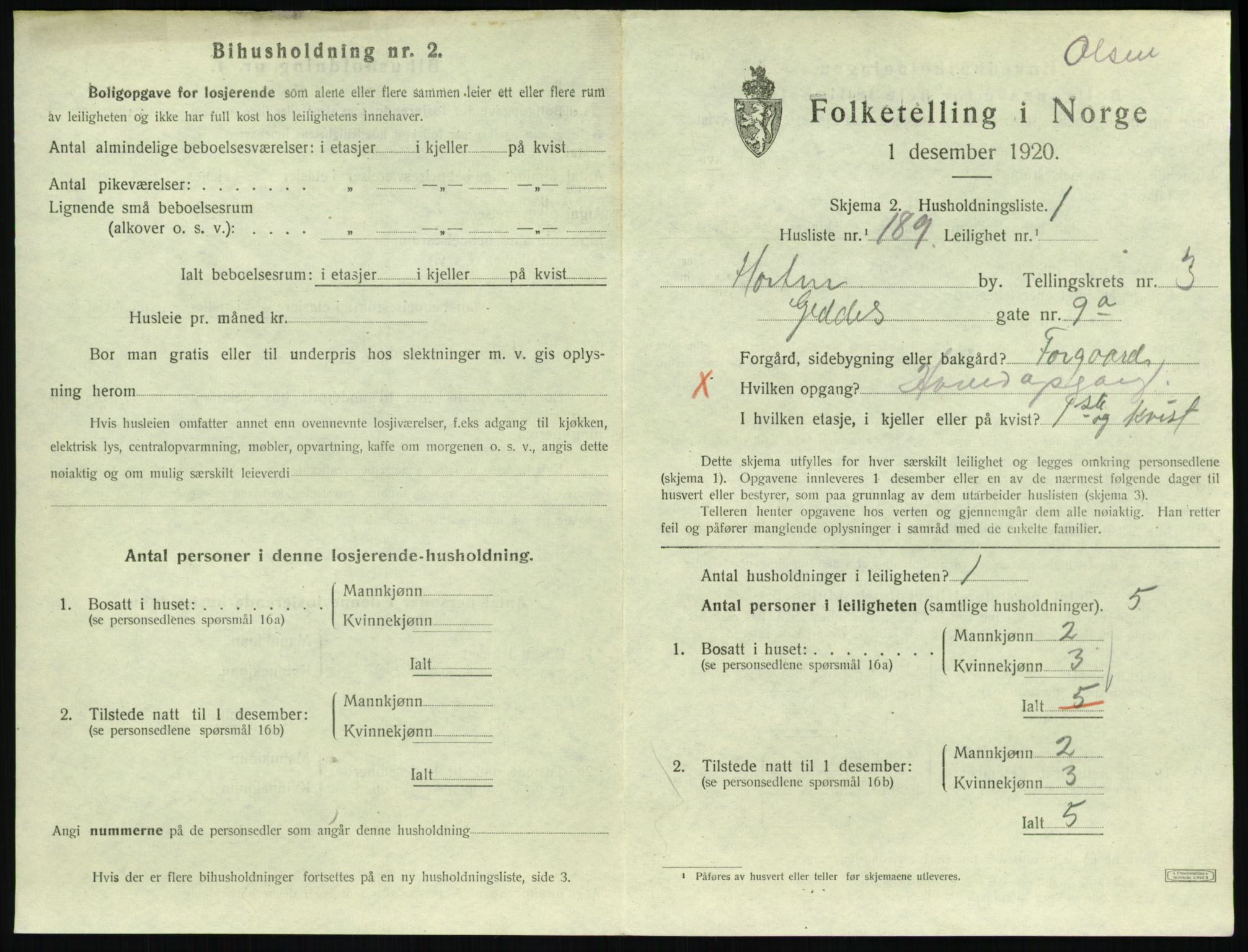 SAKO, Folketelling 1920 for 0703 Horten kjøpstad, 1920, s. 4731