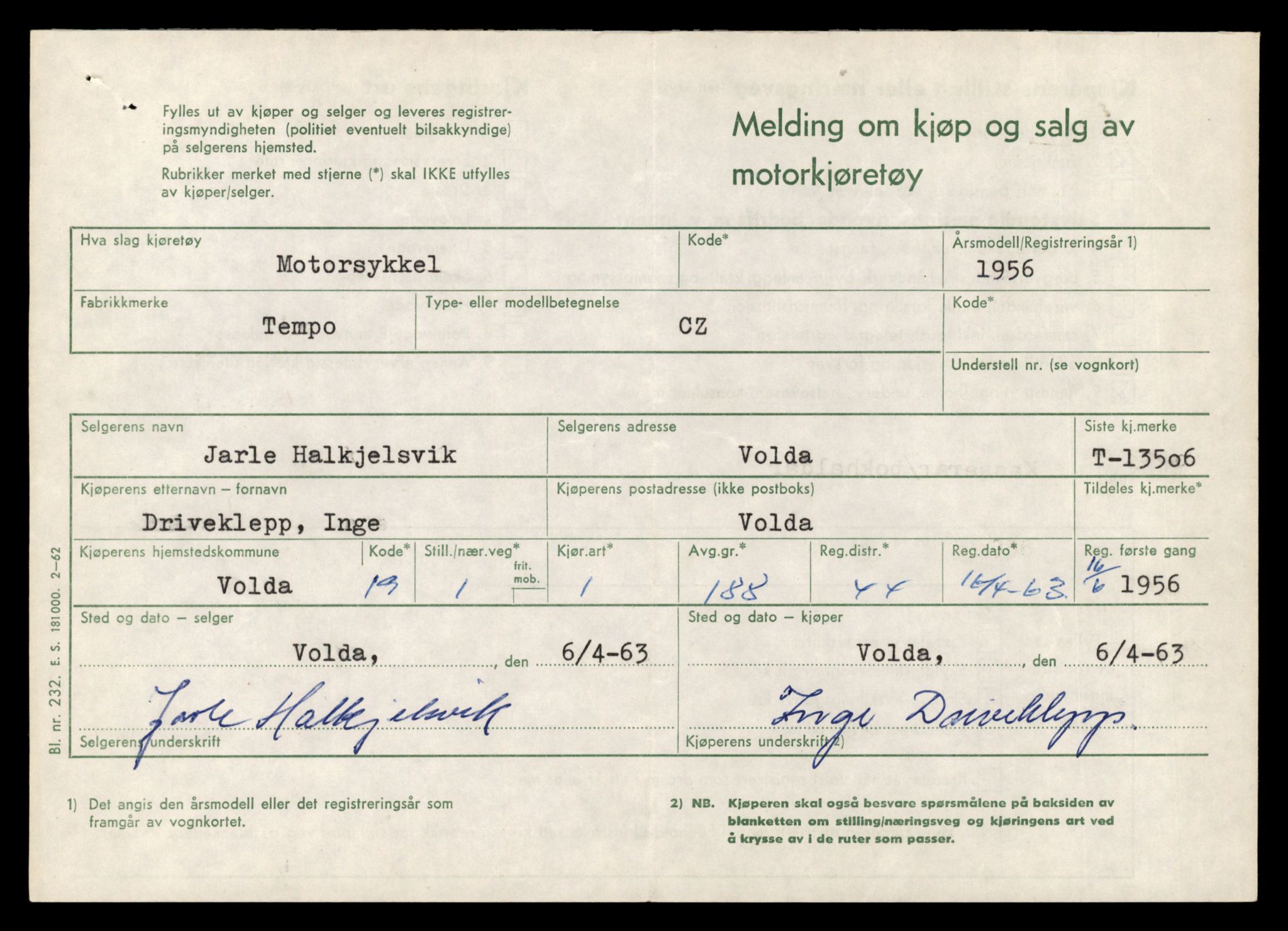 Møre og Romsdal vegkontor - Ålesund trafikkstasjon, AV/SAT-A-4099/F/Fe/L0039: Registreringskort for kjøretøy T 13361 - T 13530, 1927-1998, s. 2590