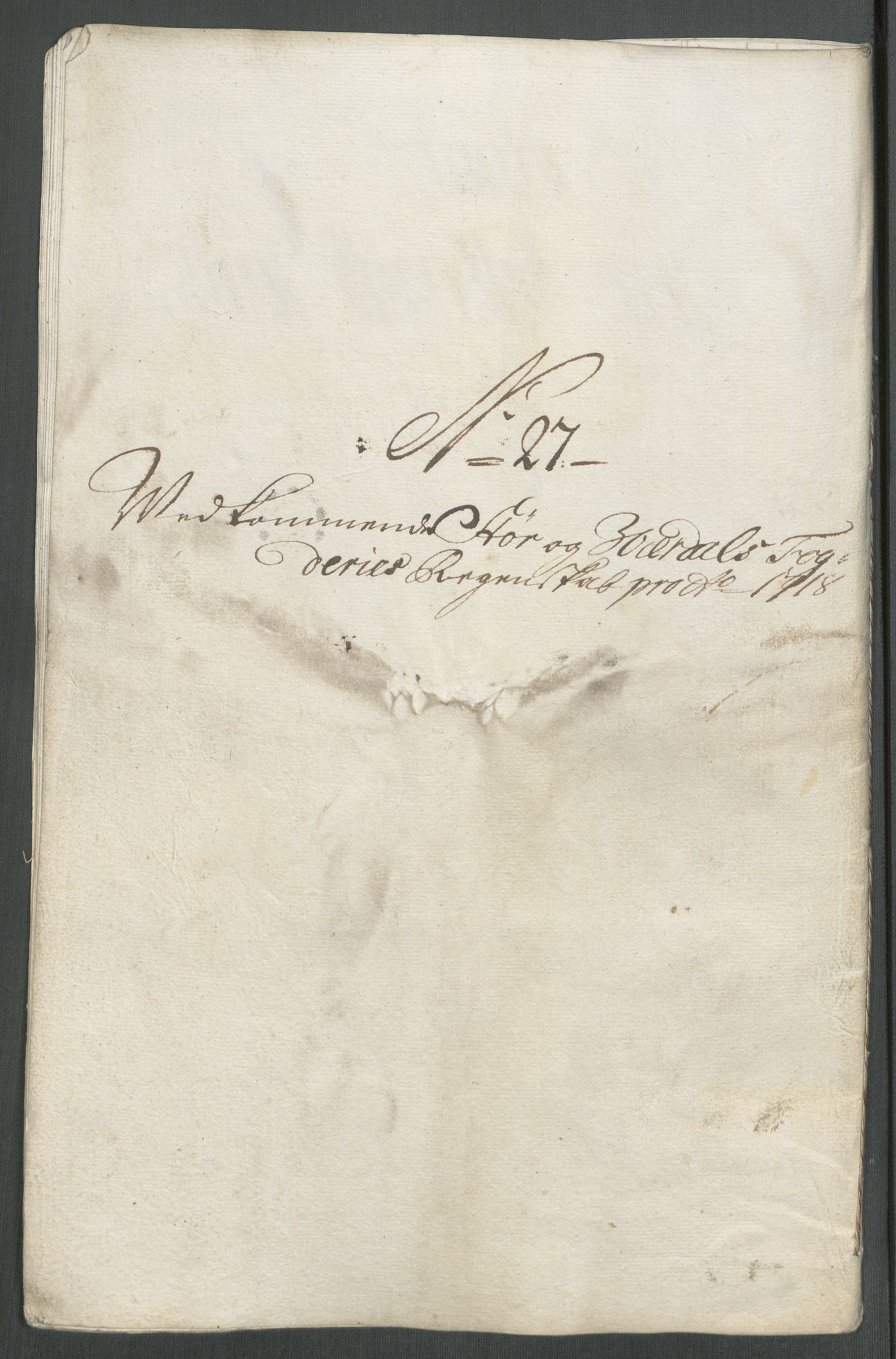 Rentekammeret inntil 1814, Reviderte regnskaper, Fogderegnskap, RA/EA-4092/R62/L4208: Fogderegnskap Stjørdal og Verdal, 1718, s. 263