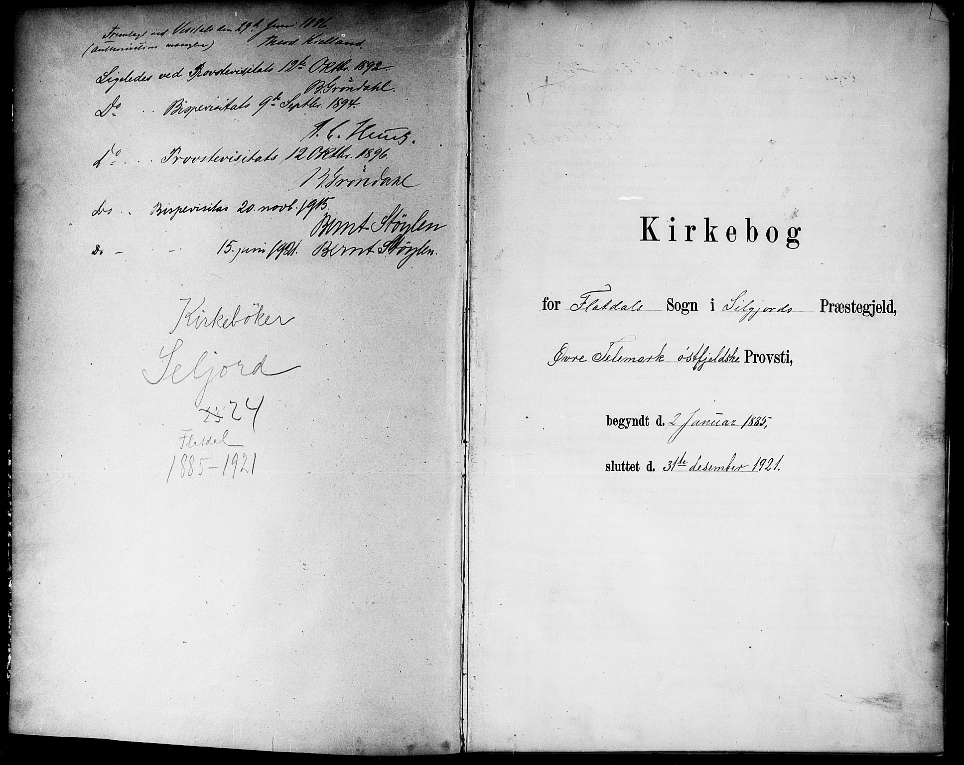 Seljord kirkebøker, SAKO/A-20/G/Gb/L0004: Klokkerbok nr. II 4, 1885-1921