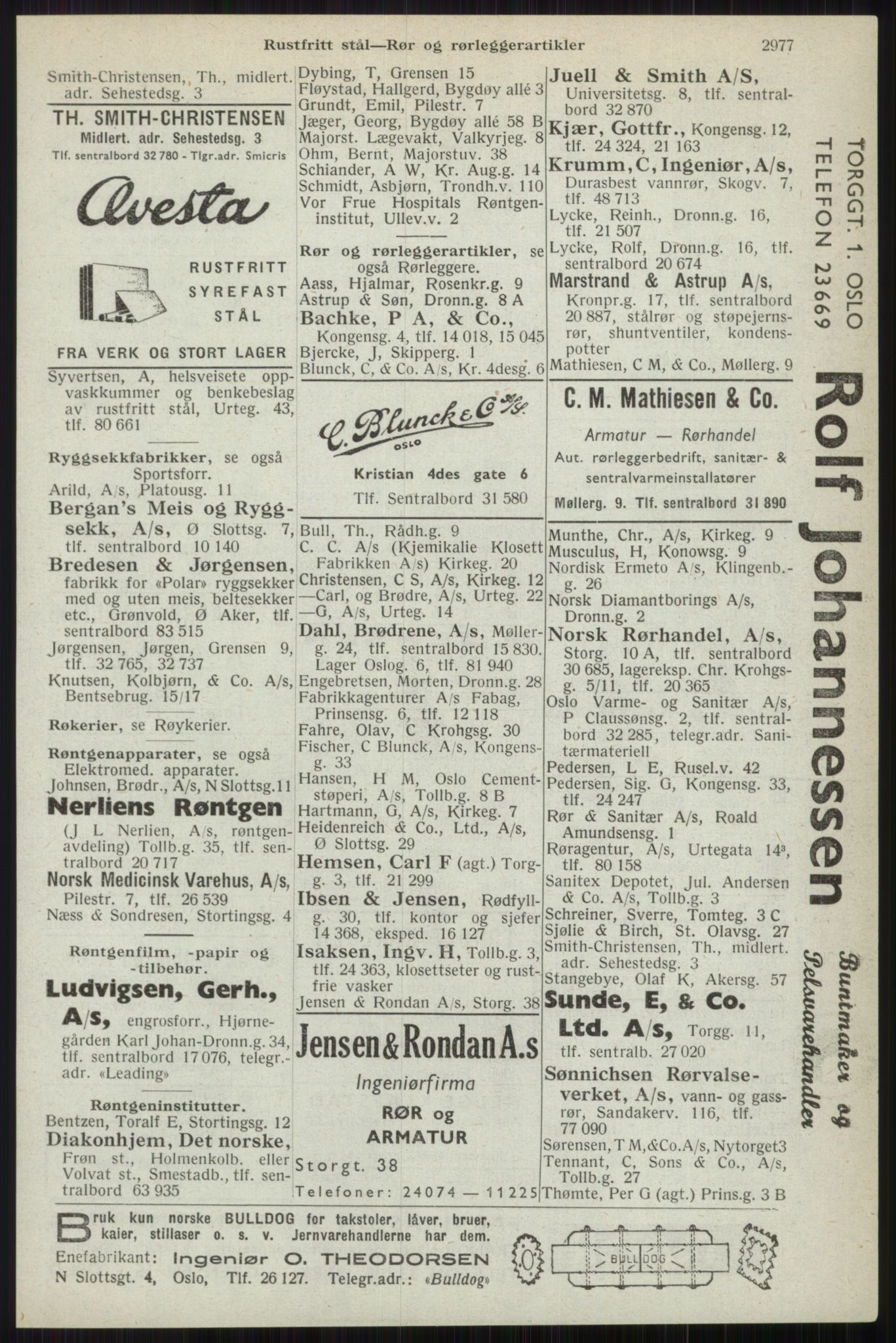 Kristiania/Oslo adressebok, PUBL/-, 1944, s. 2977