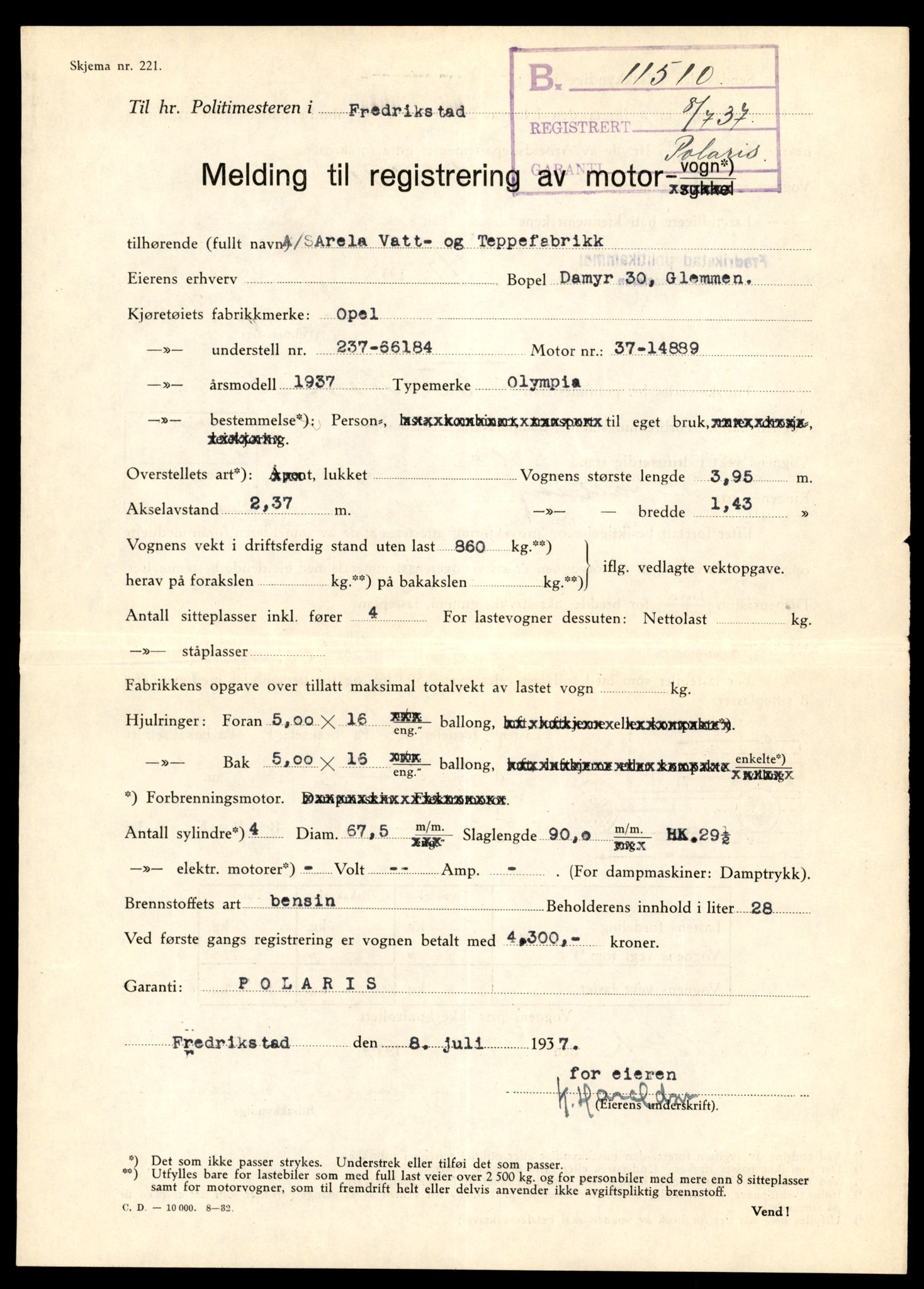 Møre og Romsdal vegkontor - Ålesund trafikkstasjon, AV/SAT-A-4099/F/Fe/L0022: Registreringskort for kjøretøy T 10584 - T 10694, 1927-1998, s. 1615