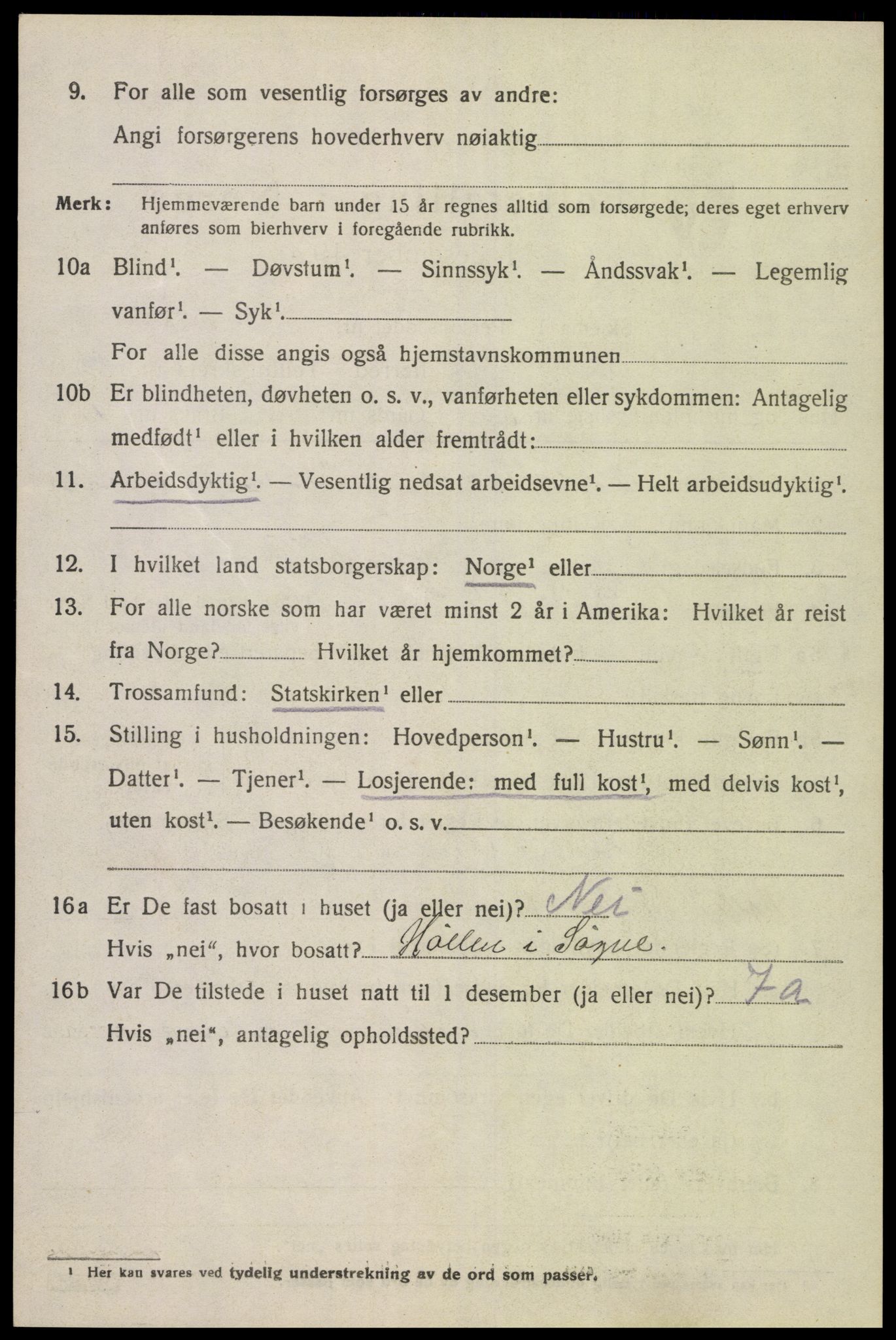 SAK, Folketelling 1920 for 1017 Greipstad herred, 1920, s. 2065