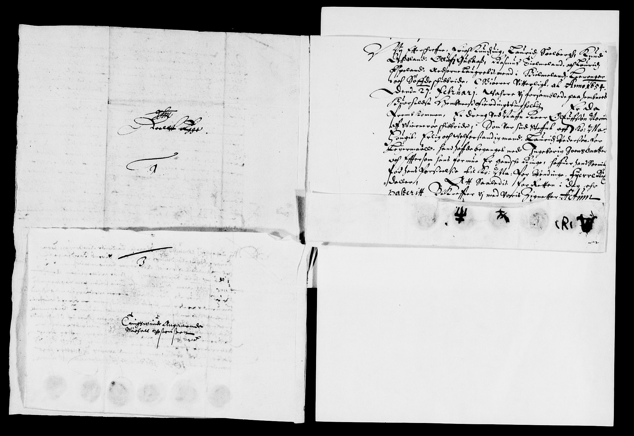 Rentekammeret inntil 1814, Reviderte regnskaper, Lensregnskaper, AV/RA-EA-5023/R/Rb/Rbs/L0035: Stavanger len, 1648-1655