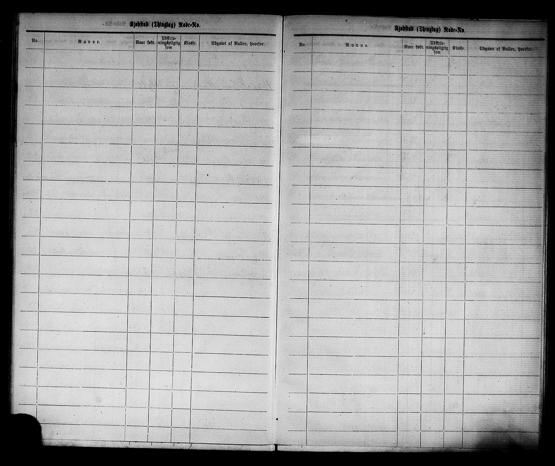 Horten innrulleringskontor, AV/SAKO-A-785/F/Fd/L0001: Utskrivningsregisterrulle, 1870-1890, s. 43