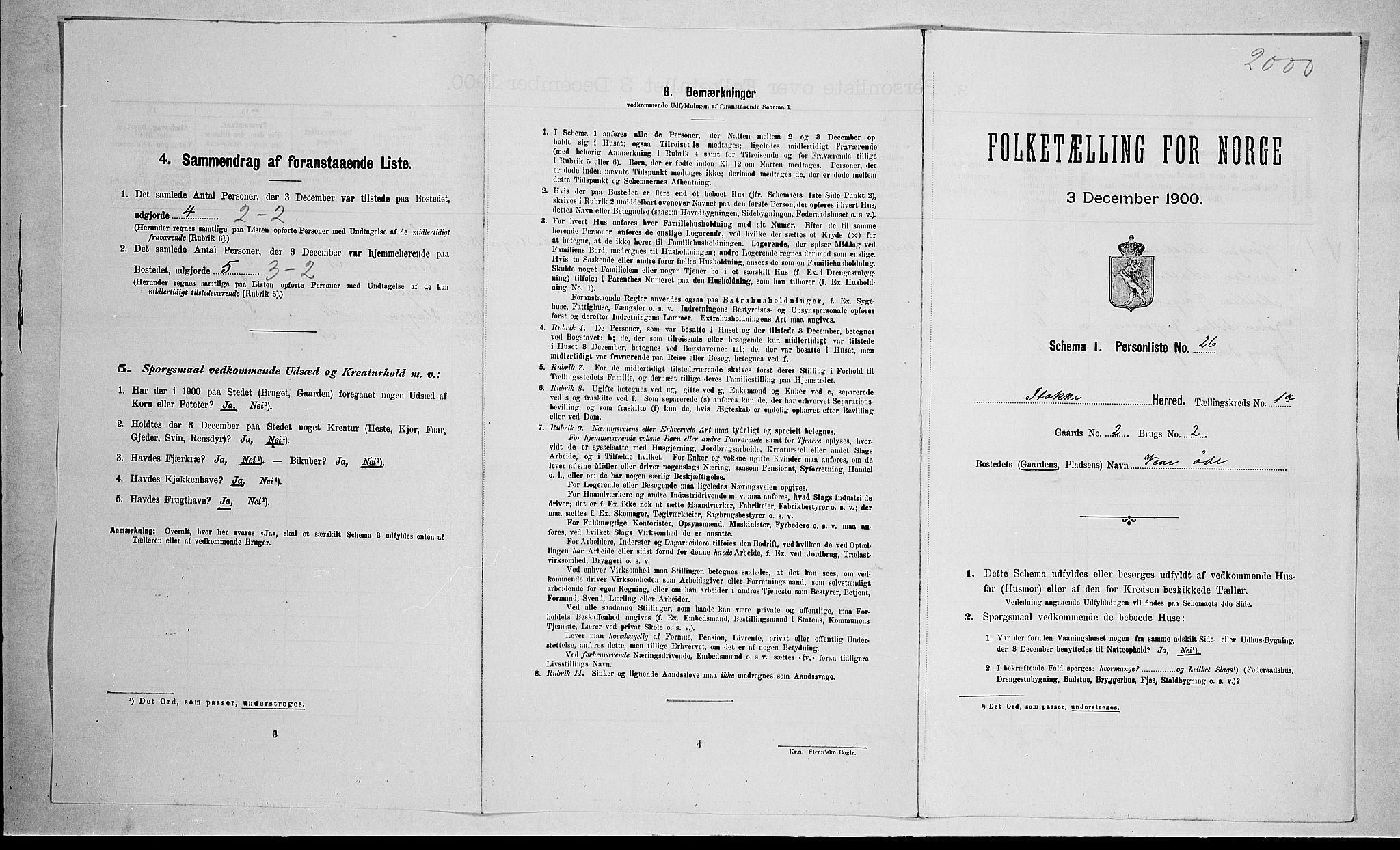 RA, Folketelling 1900 for 0720 Stokke herred, 1900, s. 204