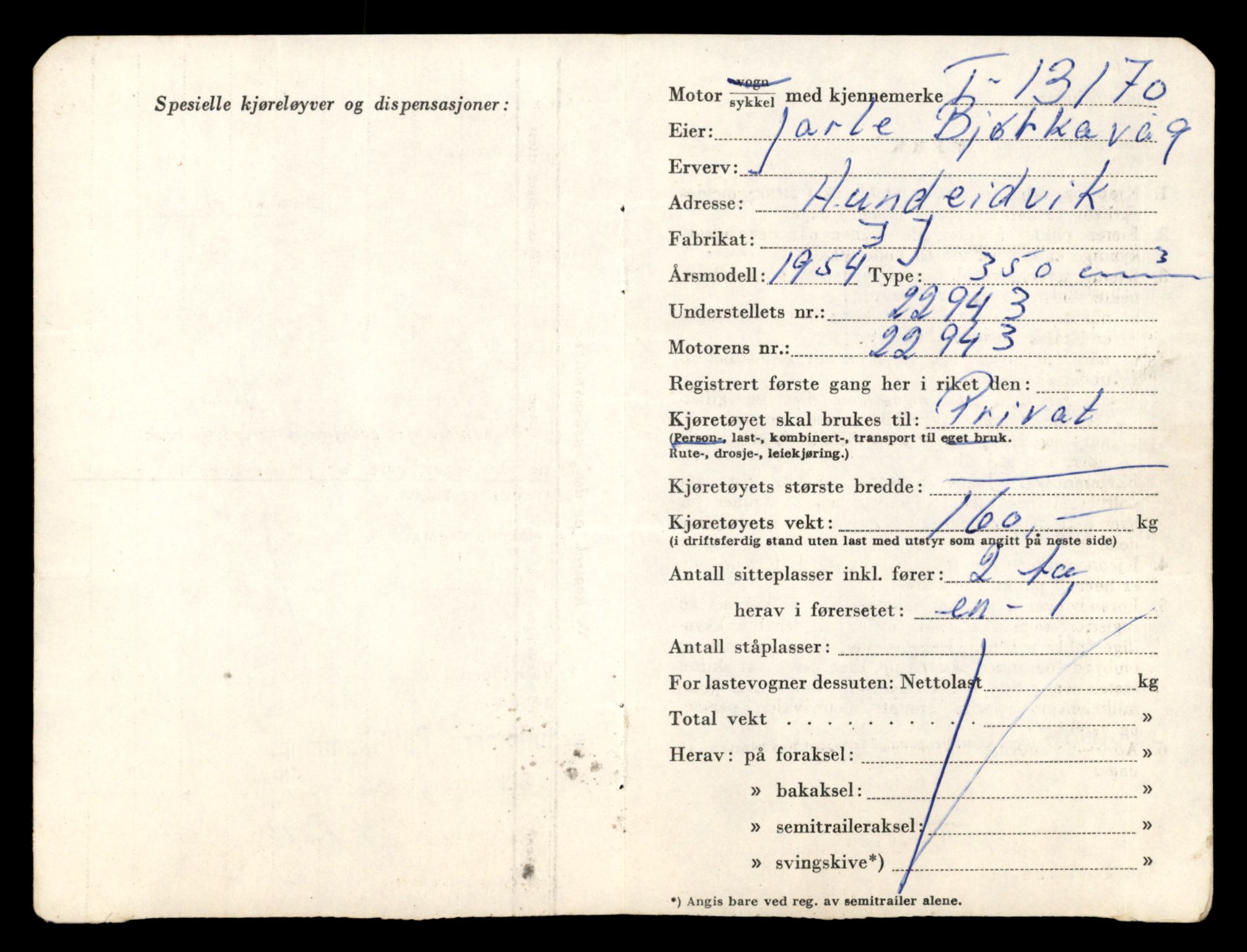 Møre og Romsdal vegkontor - Ålesund trafikkstasjon, AV/SAT-A-4099/F/Fe/L0037: Registreringskort for kjøretøy T 13031 - T 13179, 1927-1998, s. 2702