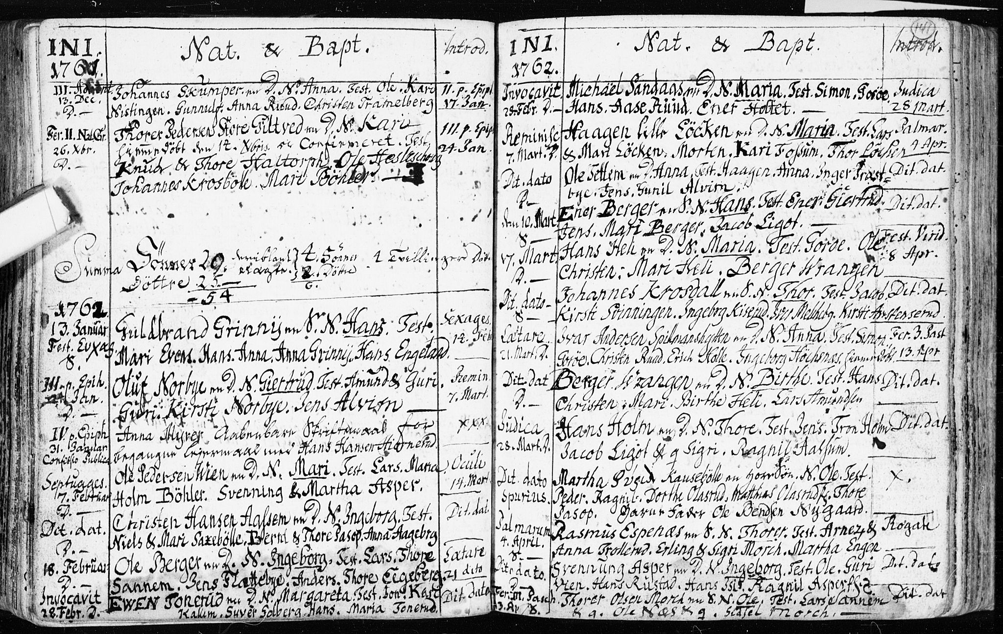 Spydeberg prestekontor Kirkebøker, SAO/A-10924/F/Fa/L0002: Ministerialbok nr. I 2, 1739-1780, s. 141