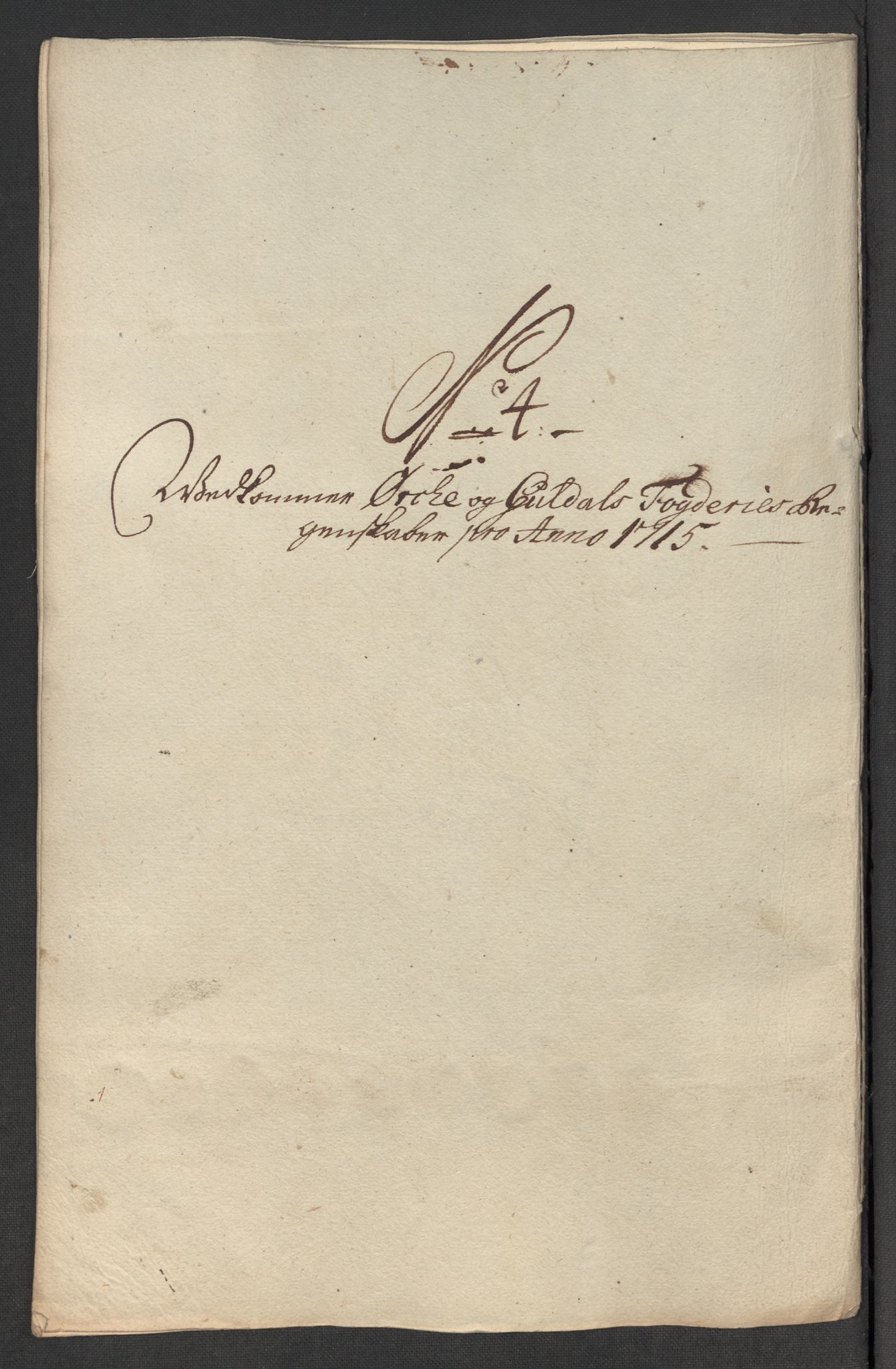 Rentekammeret inntil 1814, Reviderte regnskaper, Fogderegnskap, AV/RA-EA-4092/R60/L3966: Fogderegnskap Orkdal og Gauldal, 1715, s. 117