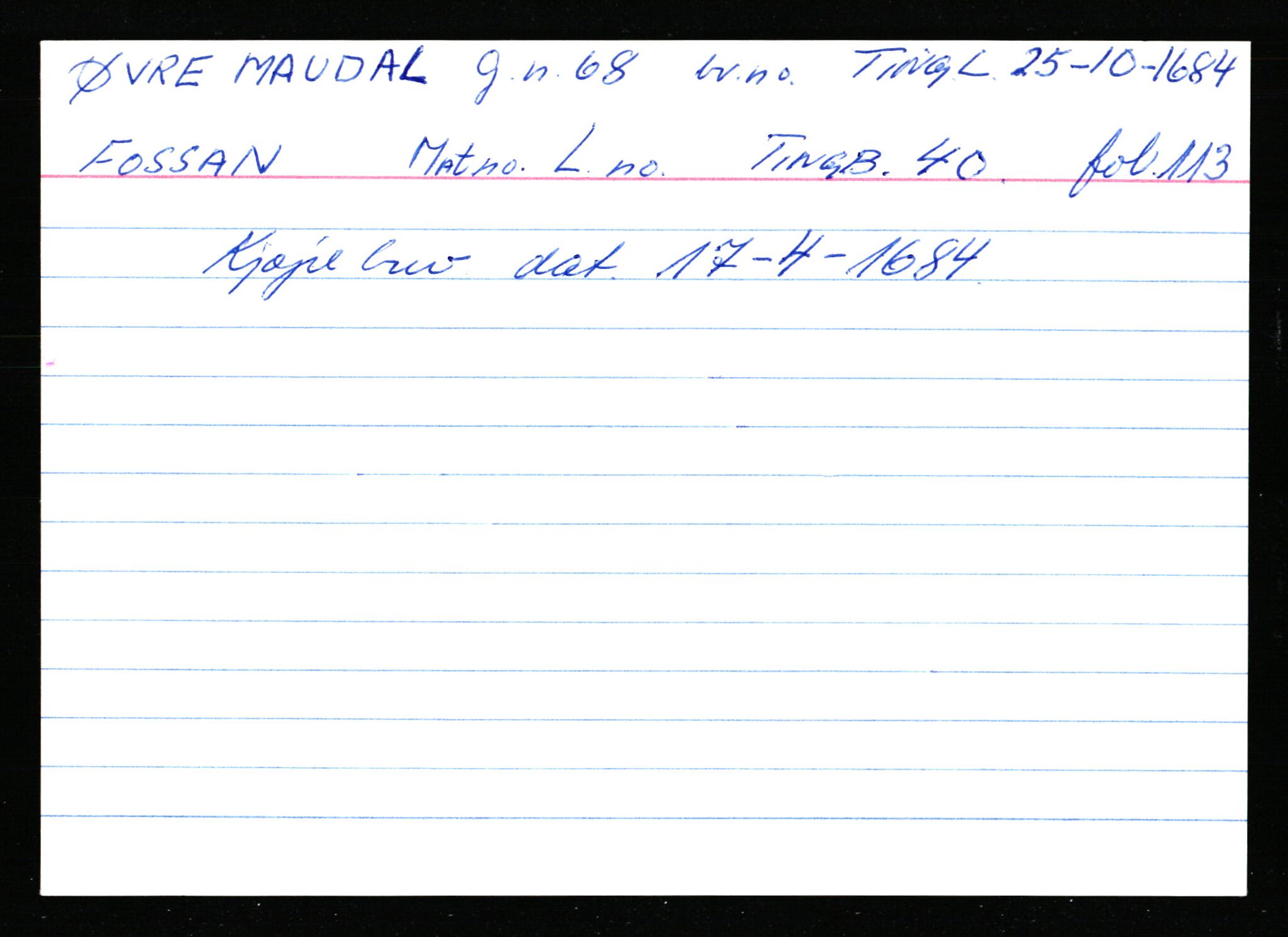 Statsarkivet i Stavanger, AV/SAST-A-101971/03/Y/Ym/L0037: Åstedskort sortert etter gårdsnavn: Lædre - Mauland, 1600-1950, s. 654