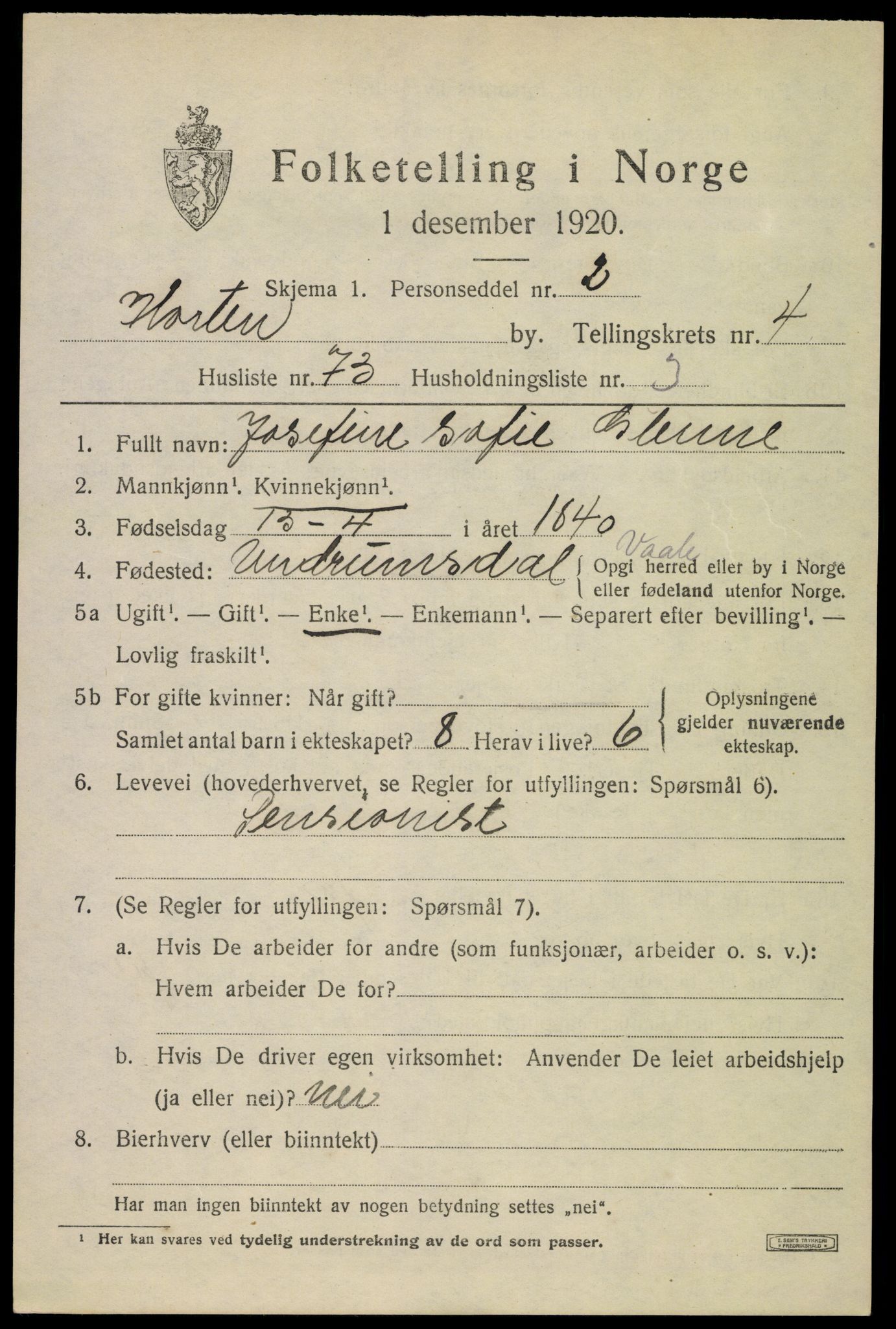 SAKO, Folketelling 1920 for 0703 Horten kjøpstad, 1920, s. 17531
