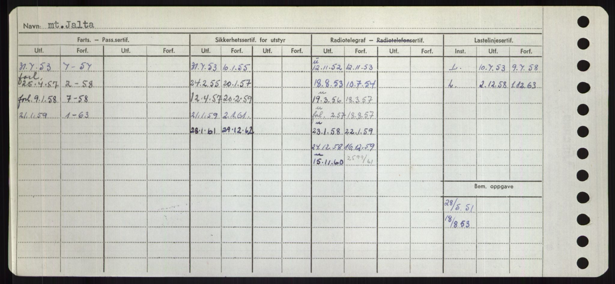 Sjøfartsdirektoratet med forløpere, Skipsmålingen, RA/S-1627/H/Hd/L0019: Fartøy, J, s. 84