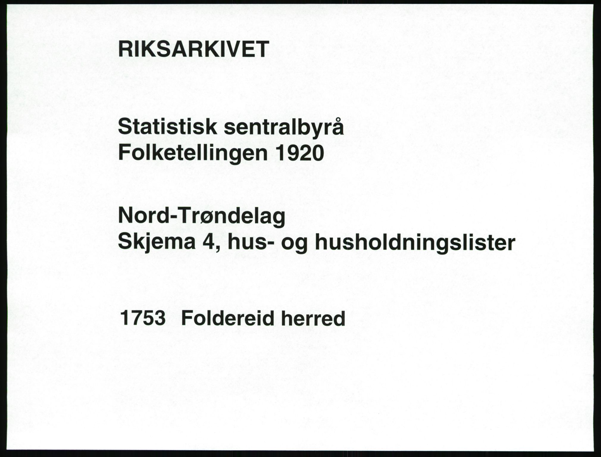 SAT, Folketelling 1920 for 1753 Foldereid herred, 1920, s. 22