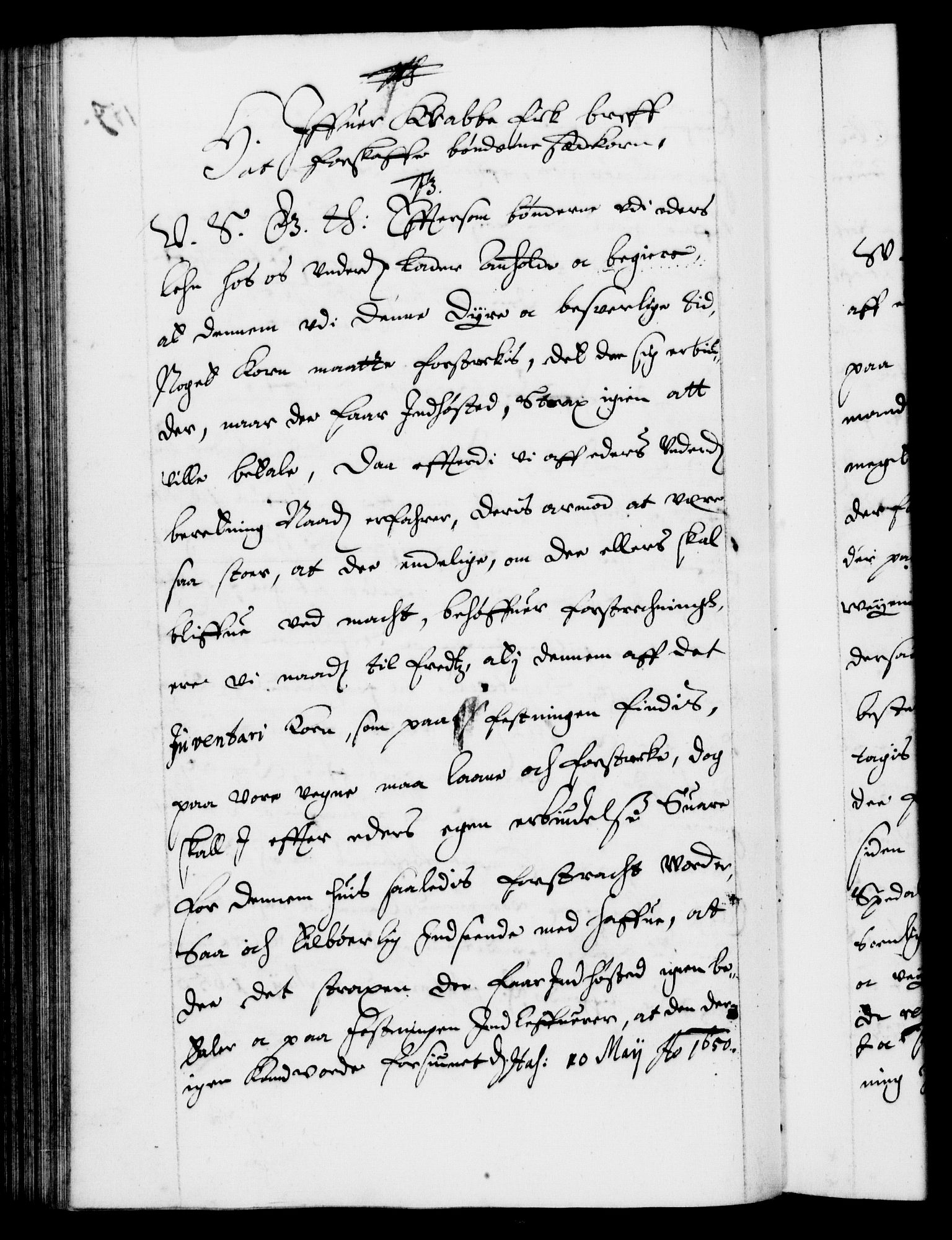 Danske Kanselli 1572-1799, AV/RA-EA-3023/F/Fc/Fca/Fcab/L0008: Norske tegnelser (mikrofilm), 1648-1652, s. 159b