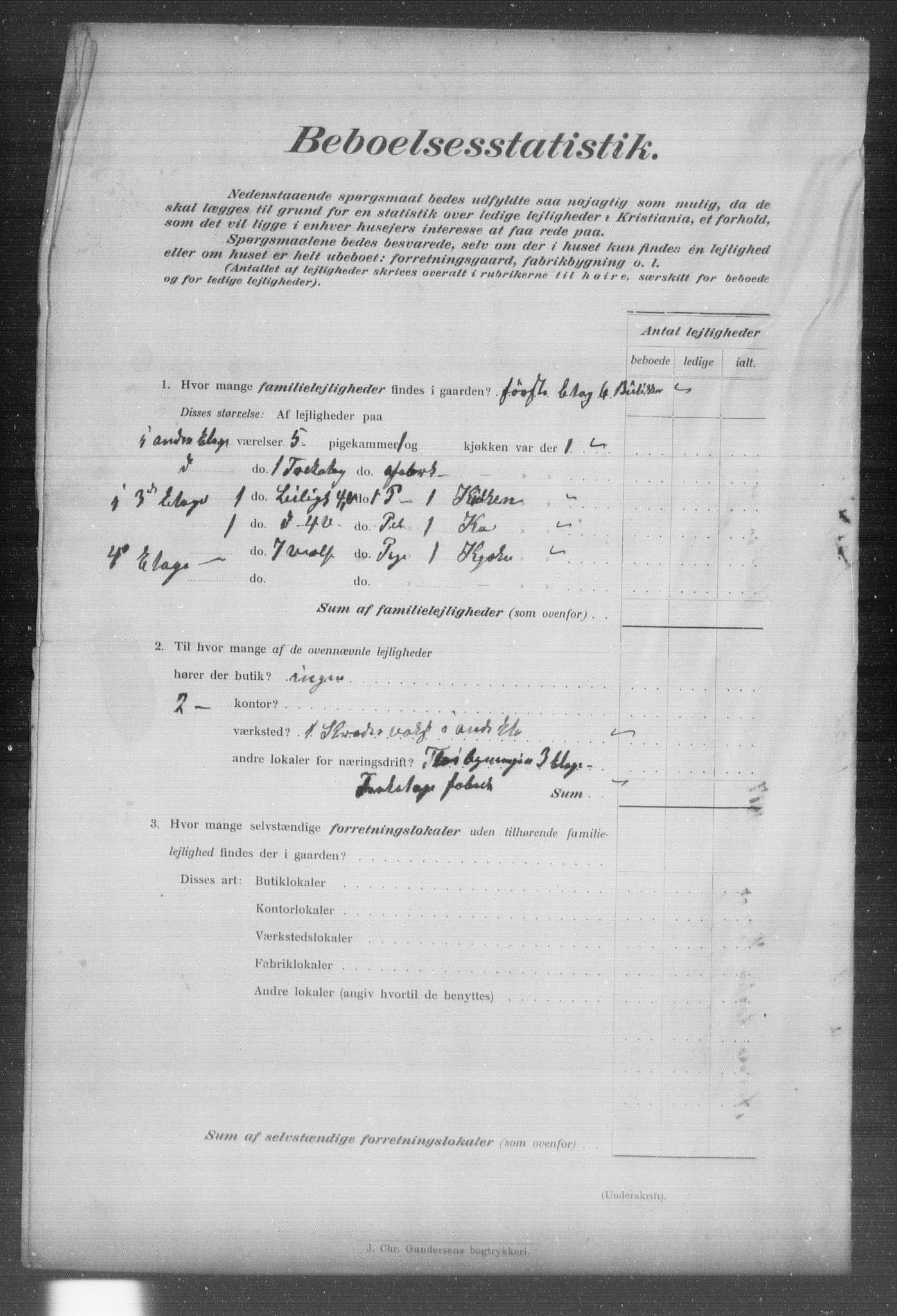OBA, Kommunal folketelling 31.12.1903 for Kristiania kjøpstad, 1903, s. 14461