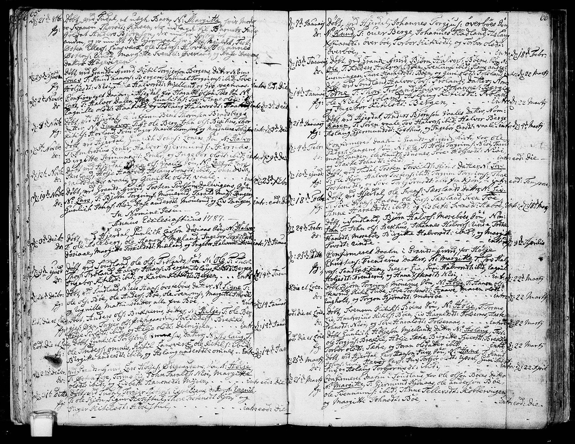 Hjartdal kirkebøker, AV/SAKO-A-270/F/Fa/L0005: Ministerialbok nr. I 5, 1776-1801, s. 65-66