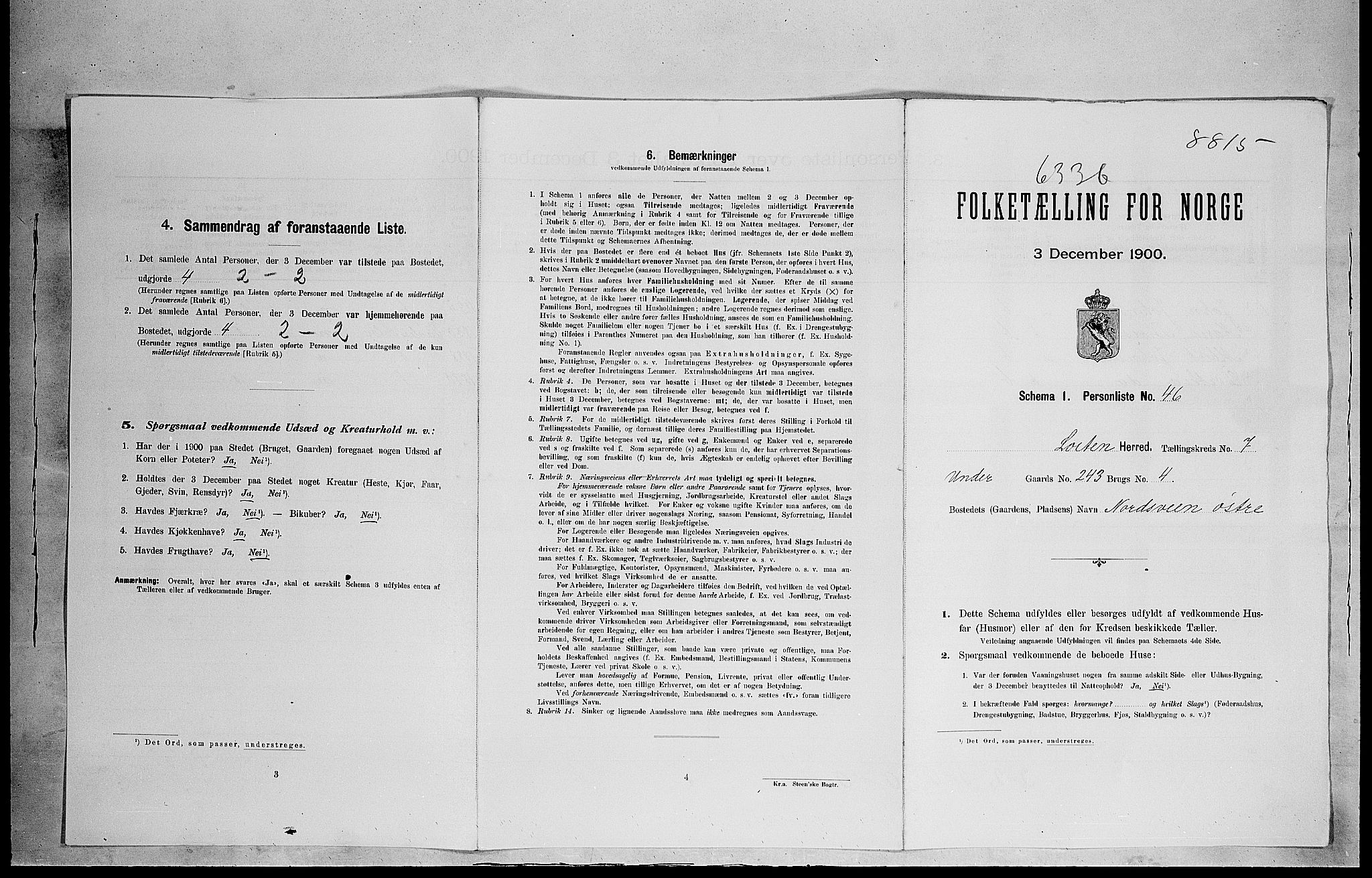 SAH, Folketelling 1900 for 0415 Løten herred, 1900, s. 130