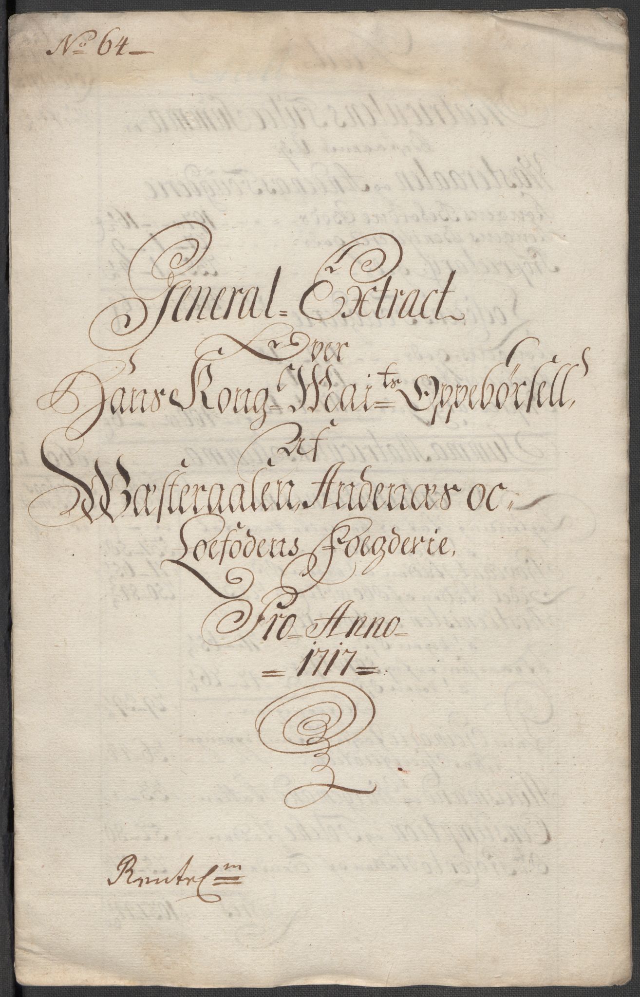 Rentekammeret inntil 1814, Reviderte regnskaper, Fogderegnskap, RA/EA-4092/R67/L4683: Fogderegnskap Vesterålen, Andenes og Lofoten, 1717, s. 16