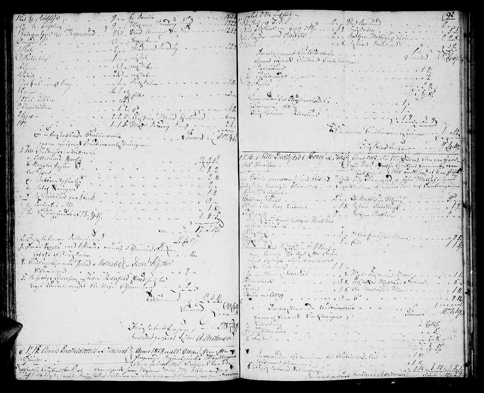 Vesterålen sorenskriveri, AV/SAT-A-4180/1/3/3A/L0004/0001: -- / Skifteprotokoll, 1781-1809, s. 91b-92a