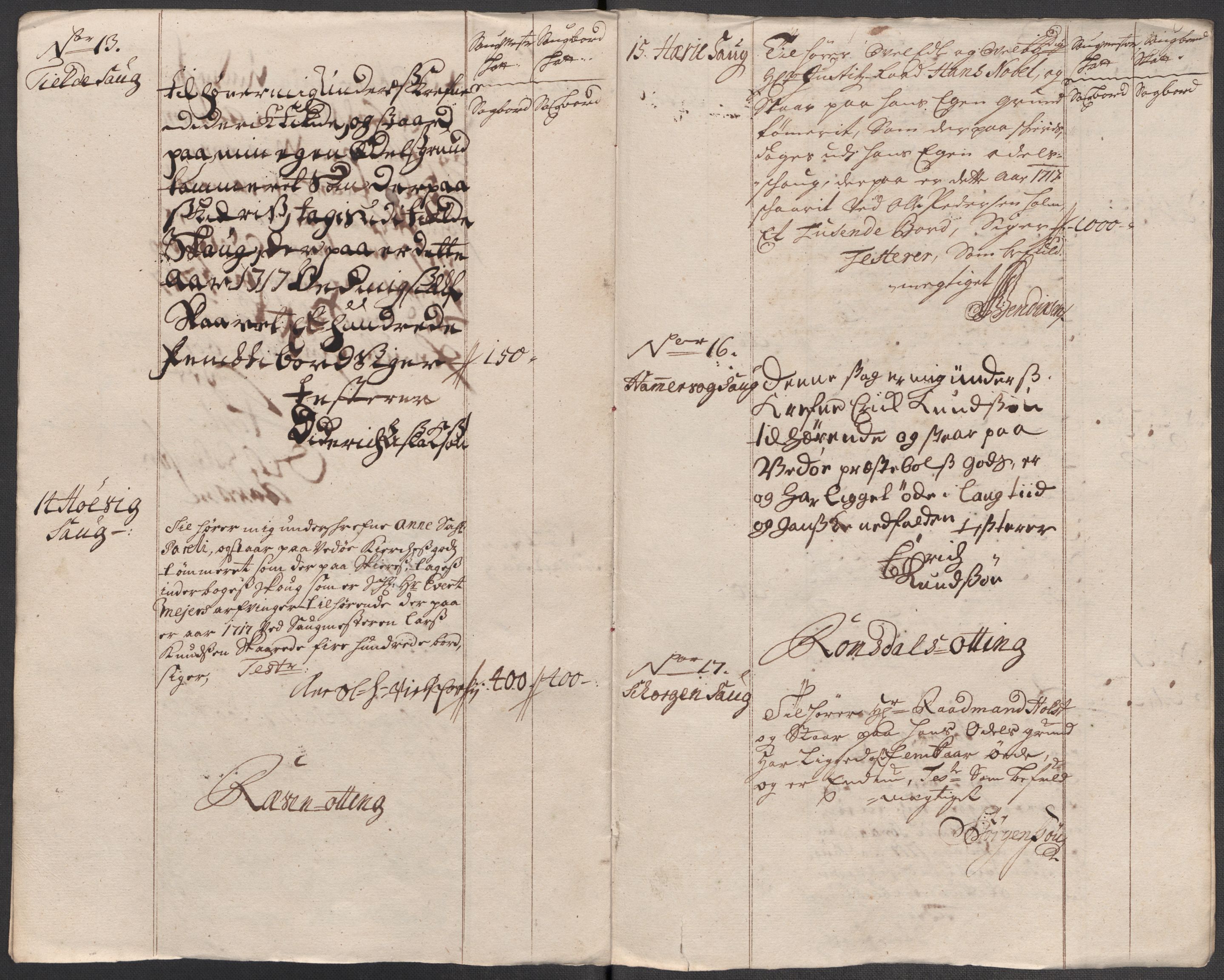 Rentekammeret inntil 1814, Reviderte regnskaper, Fogderegnskap, AV/RA-EA-4092/R55/L3664: Fogderegnskap Romsdal, 1717, s. 97