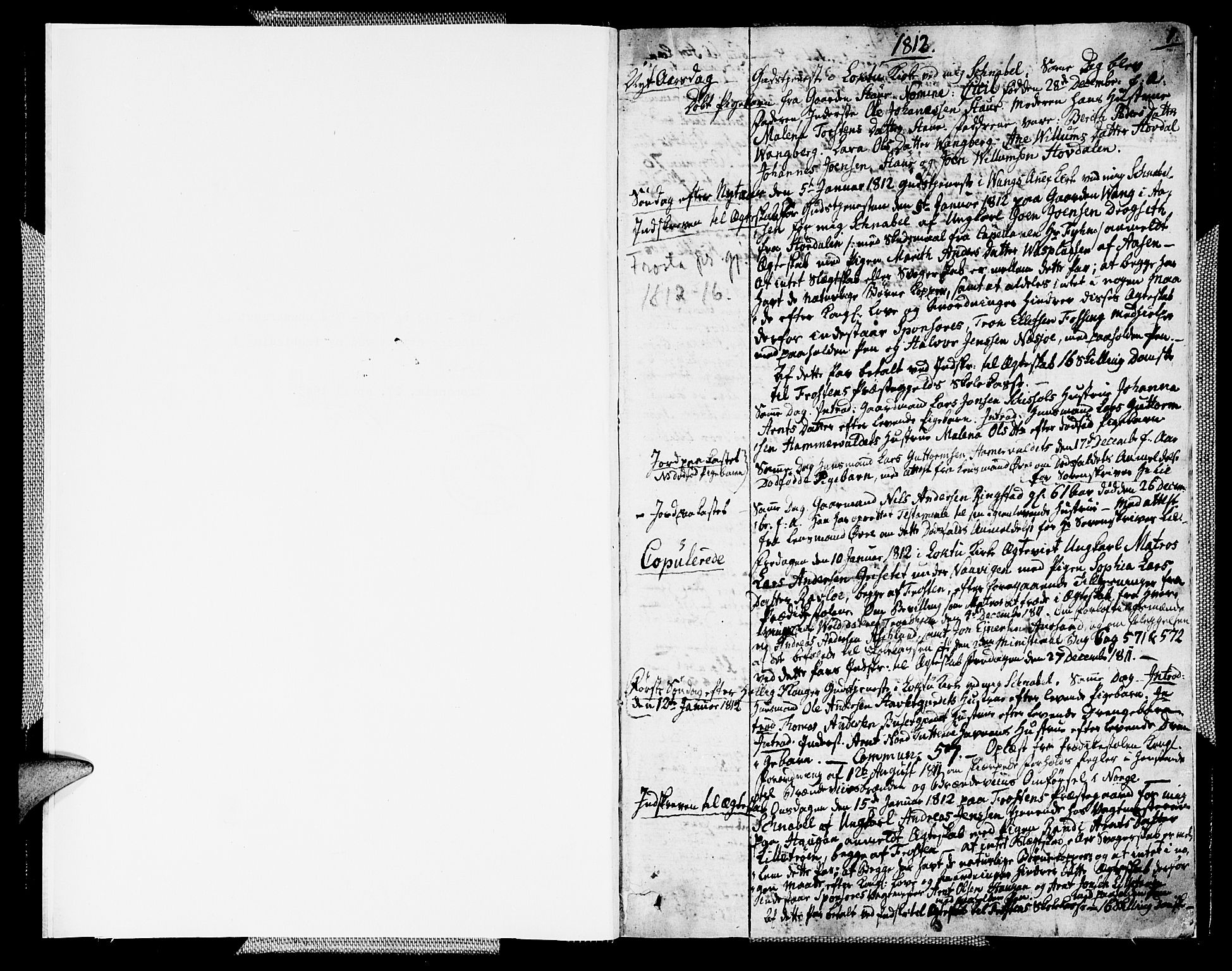 Ministerialprotokoller, klokkerbøker og fødselsregistre - Nord-Trøndelag, AV/SAT-A-1458/713/L0111: Ministerialbok nr. 713A03, 1812-1816, s. 0-1