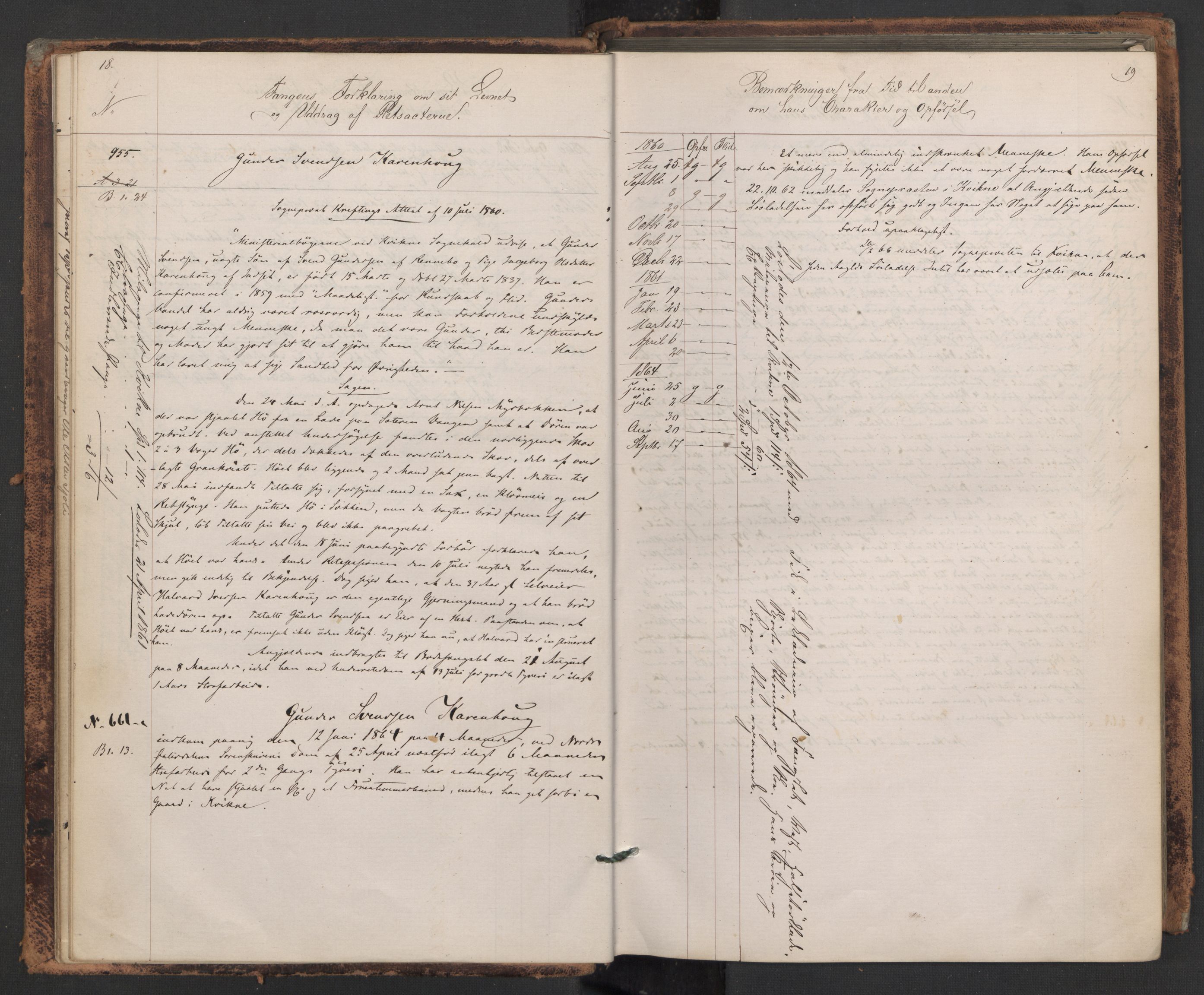 Botsfengslet, AV/RA-S-1539/D/Db/Dbb/L0007: 945b - 258c, 1860-1862, s. 18-19