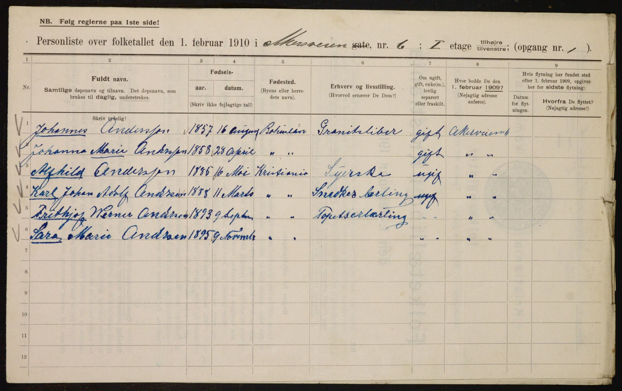 OBA, Kommunal folketelling 1.2.1910 for Kristiania, 1910, s. 790