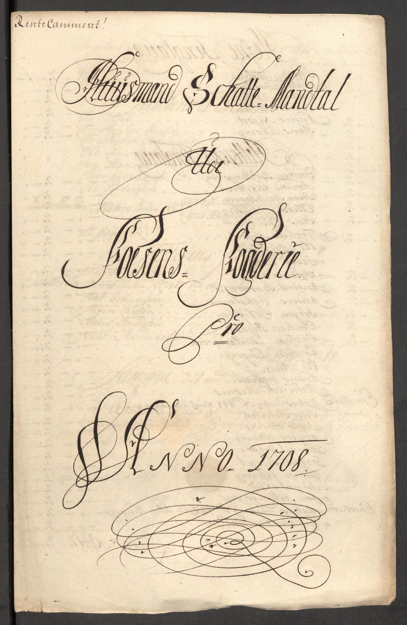 Rentekammeret inntil 1814, Reviderte regnskaper, Fogderegnskap, AV/RA-EA-4092/R57/L3858: Fogderegnskap Fosen, 1708-1709, s. 107