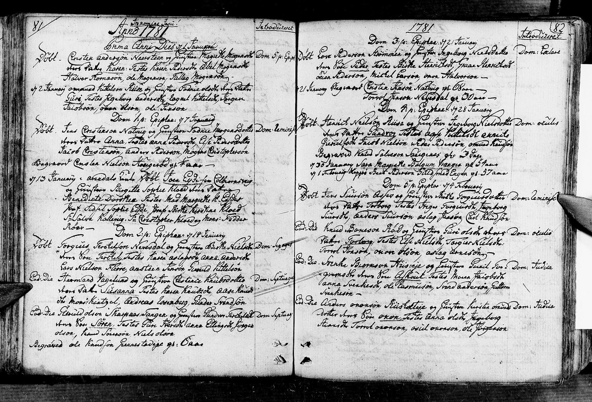 Øyestad sokneprestkontor, AV/SAK-1111-0049/F/Fa/L0008: Ministerialbok nr. A 8, 1777-1804, s. 81-82